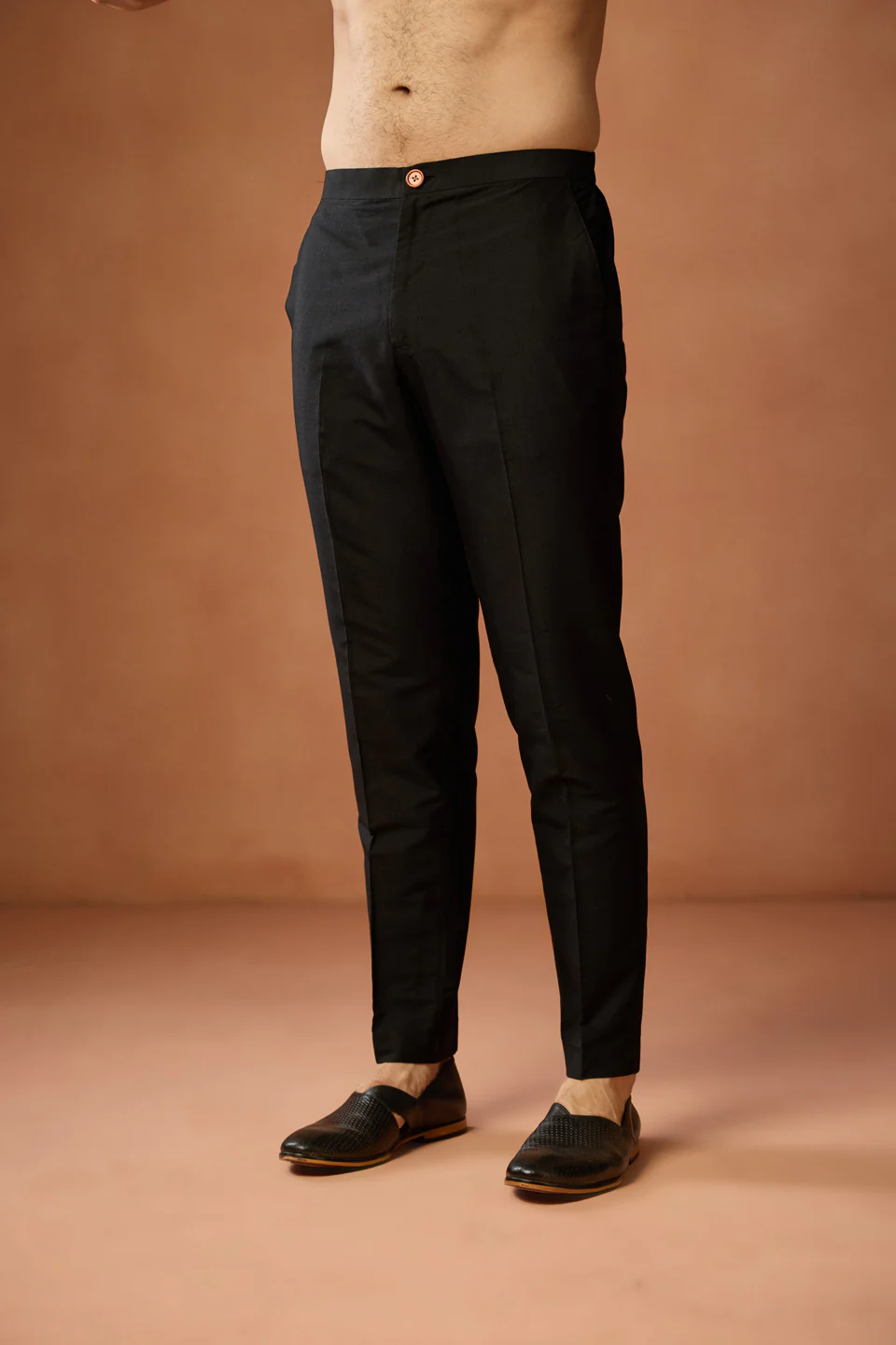 Black Silk Blend Sequin Kurta Trouser Set - Image 7