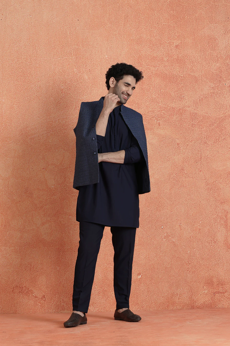 Blue Denim Embellished Jacket - Image 6