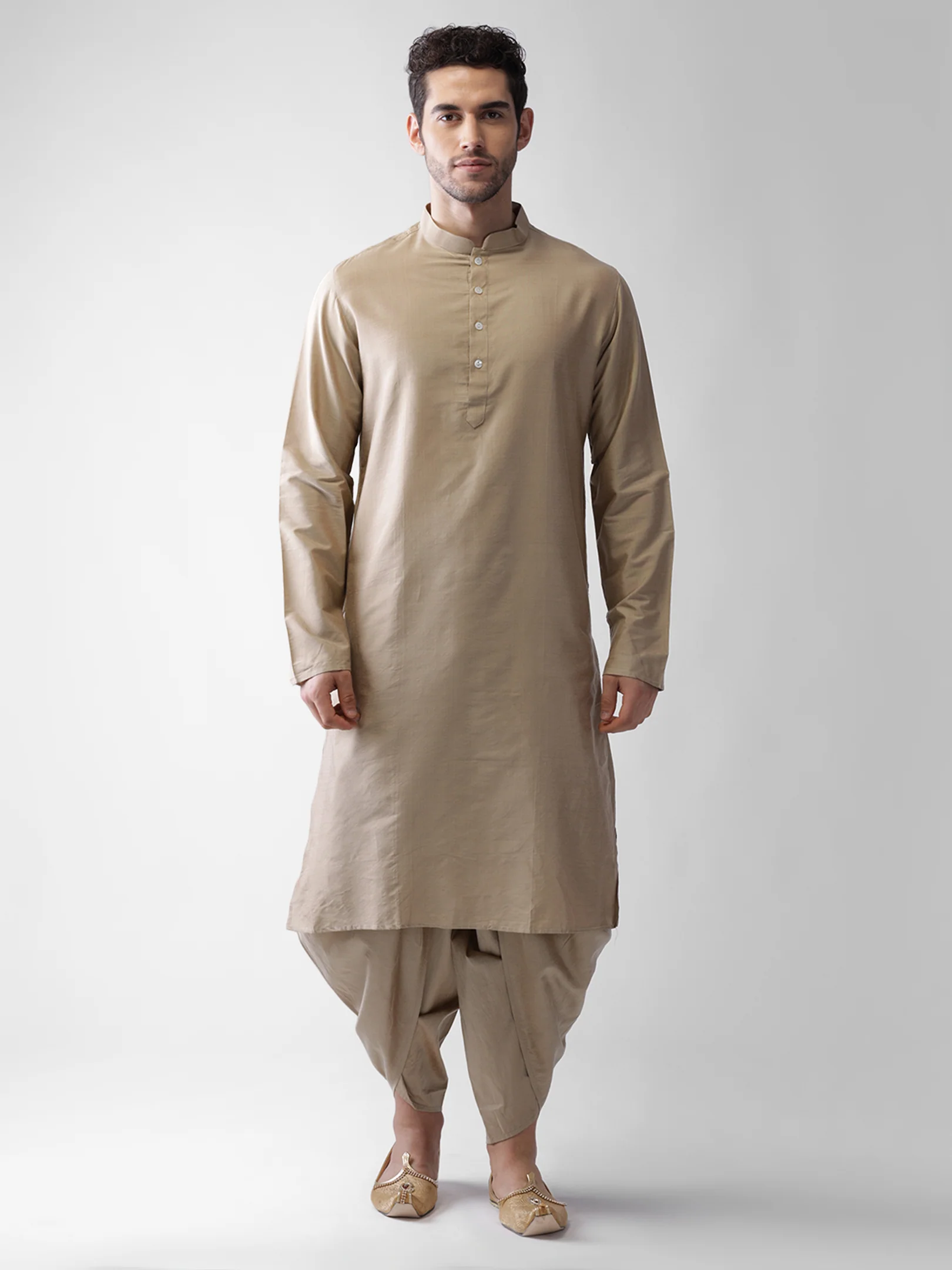Men's Beige Dhoti - Image 6