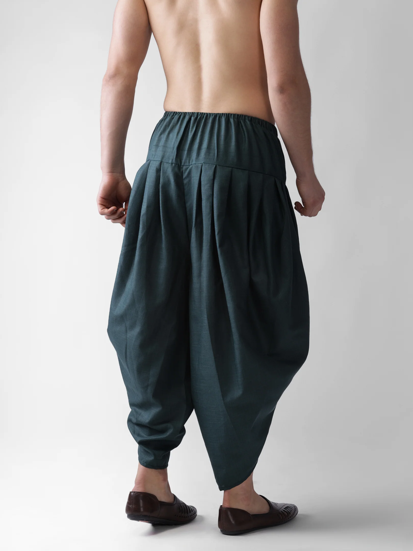 Men's Green Dhoti - Image 4