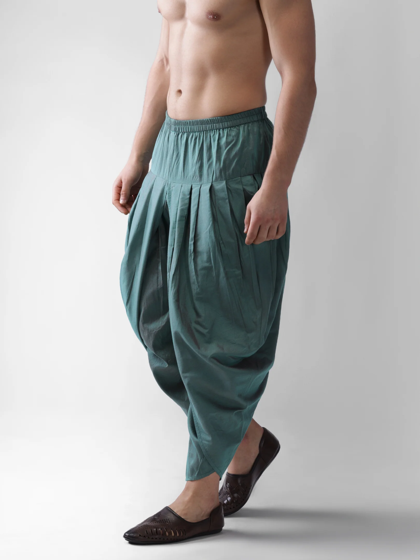 Men's Green Dhoti - Image 2