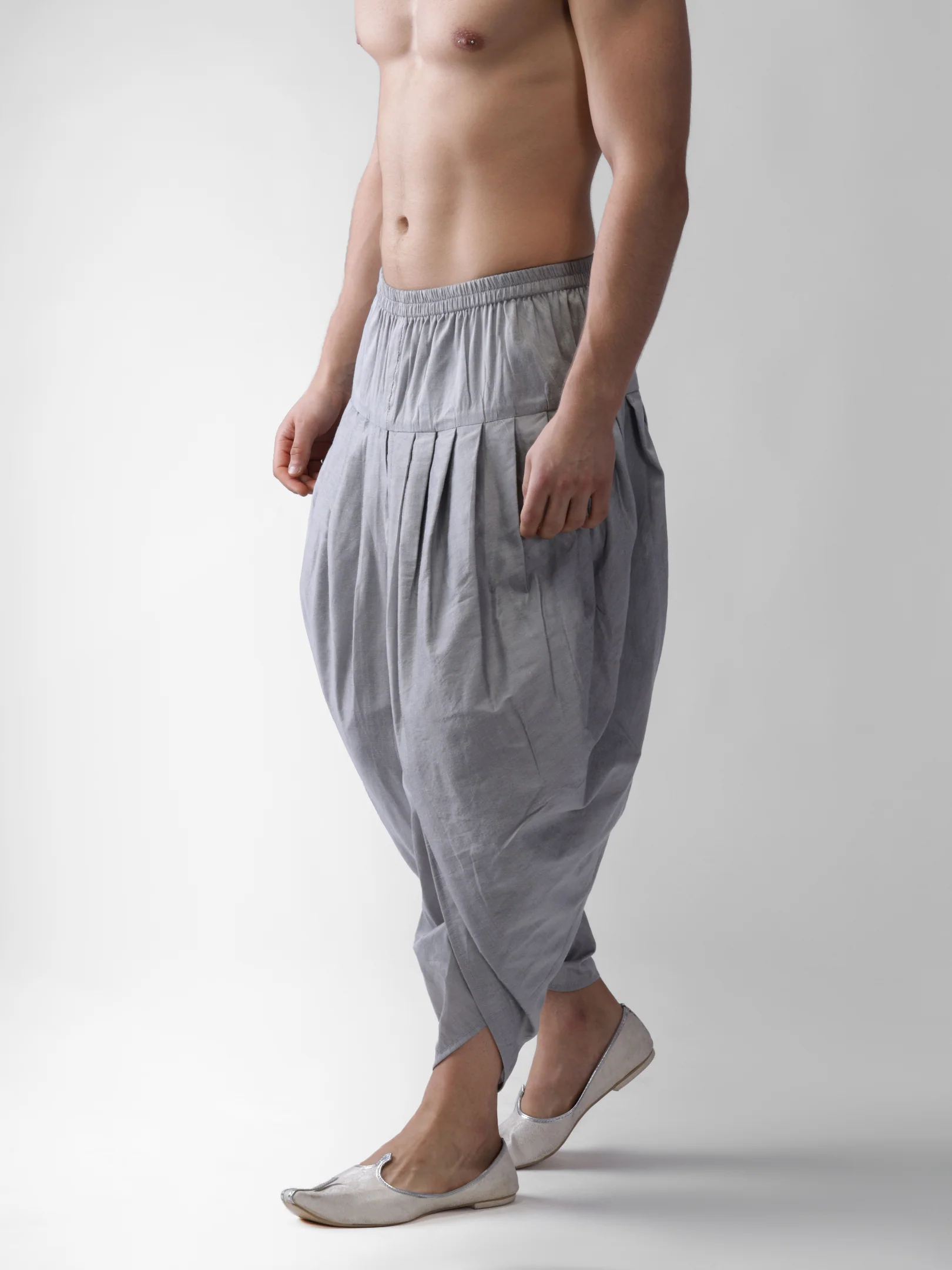 Men's Grey Dhoti - Image 2