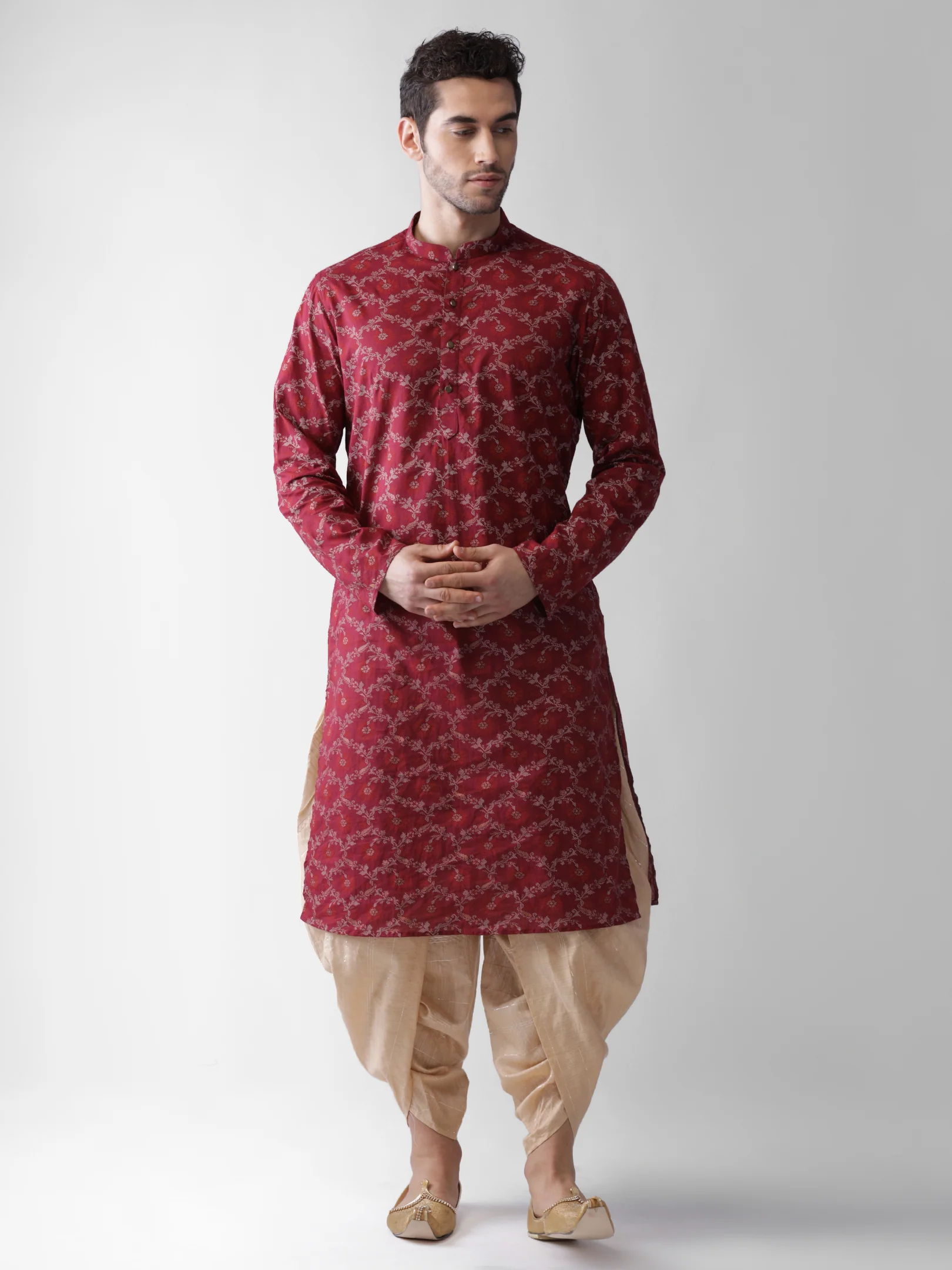 Men's Beige Dhoti - Image 6
