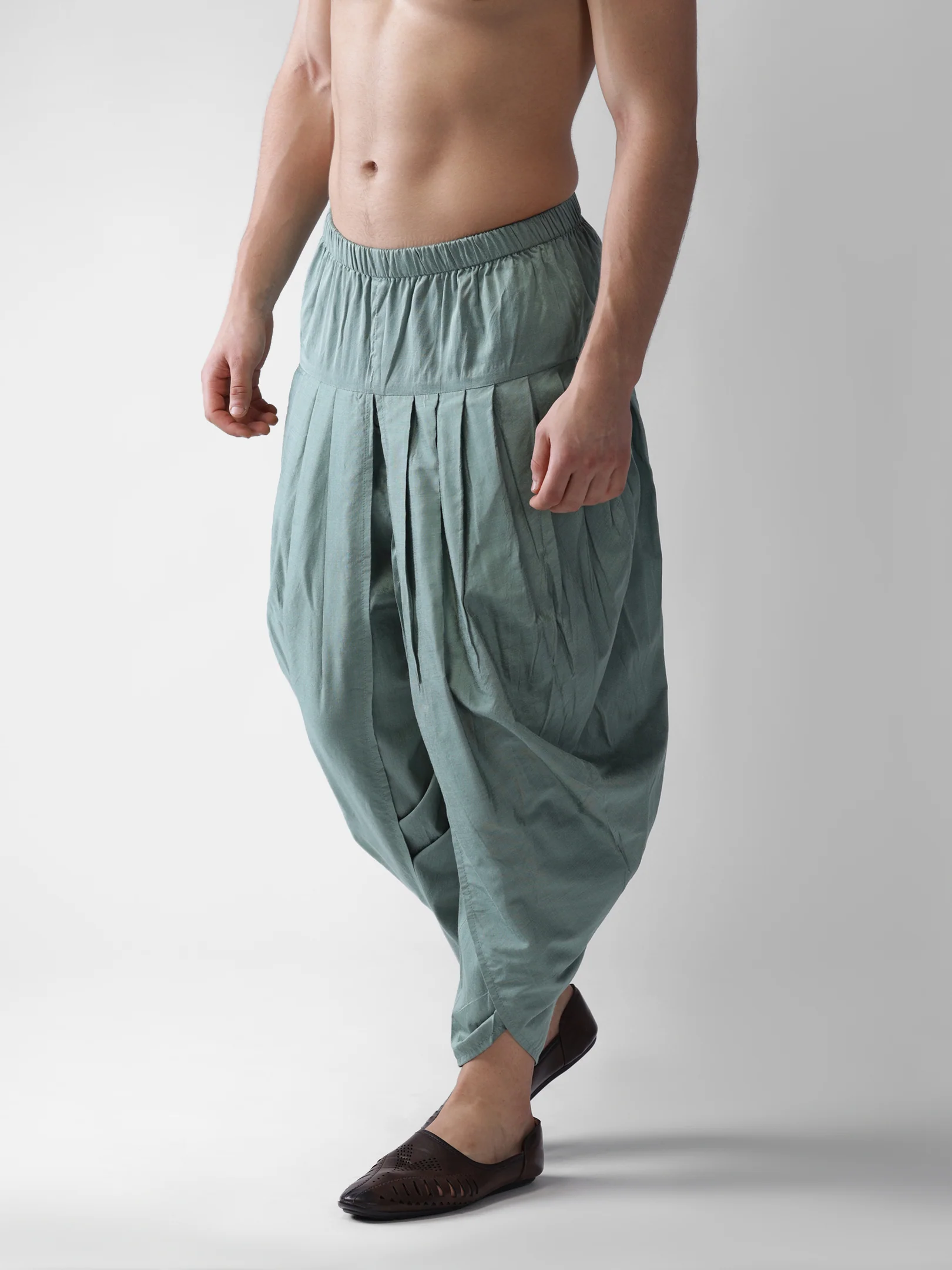 Men's Green Dhoti - Image 2