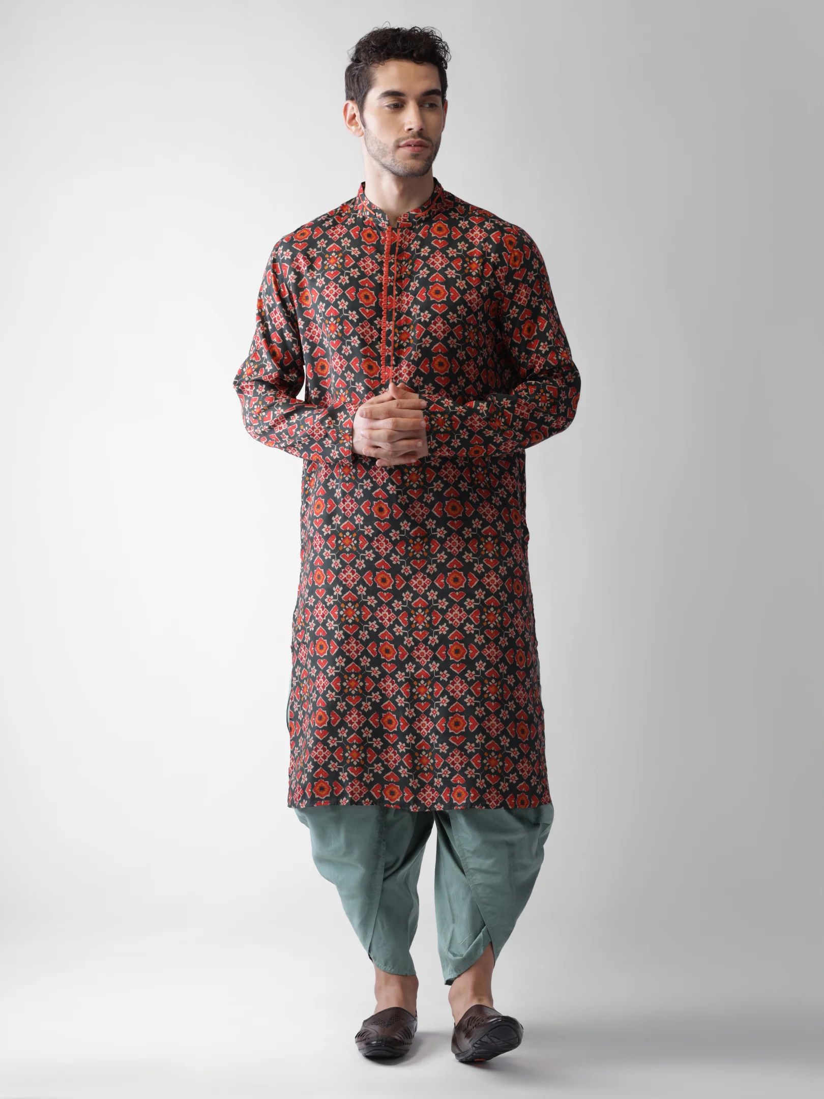 Men's Green Dhoti - Image 6