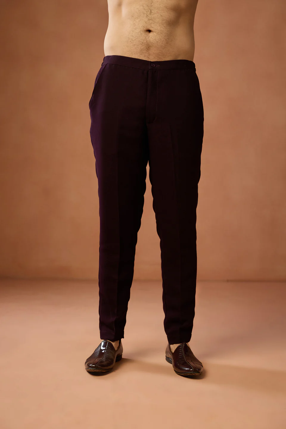 Dark Wine Slim Fit Trouser