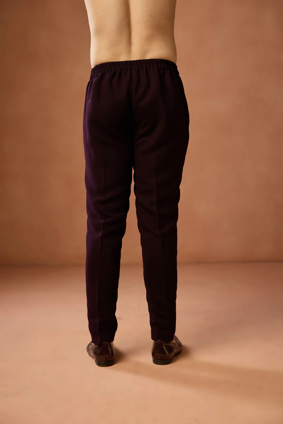 Dark Wine Slim Fit Trouser - Image 4