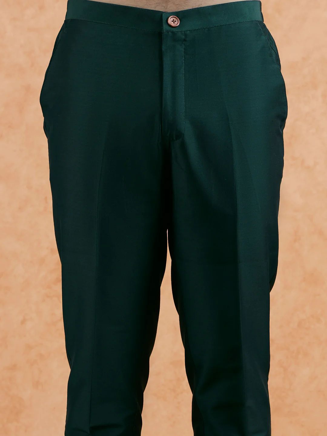 Green Mid Kurta Jacket Trouser Set - Image 6