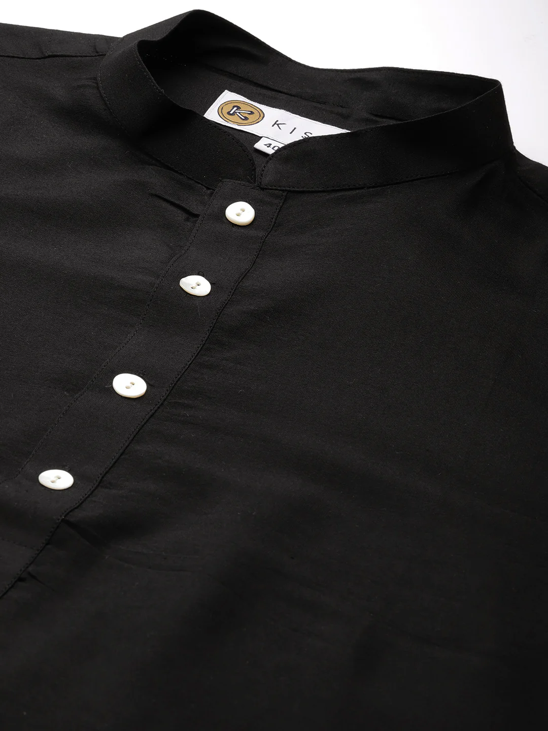 Kisah Men Black Color Kurta Jacket Set - Image 4