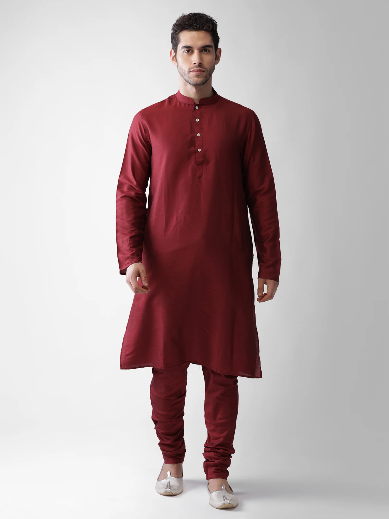 Men's Multi-Color Kurta Jacket Pyjama Set - Image 6