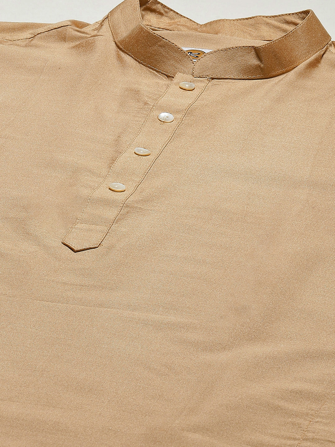 Kisah Men Gold Kurta Jacket Set - Image 5