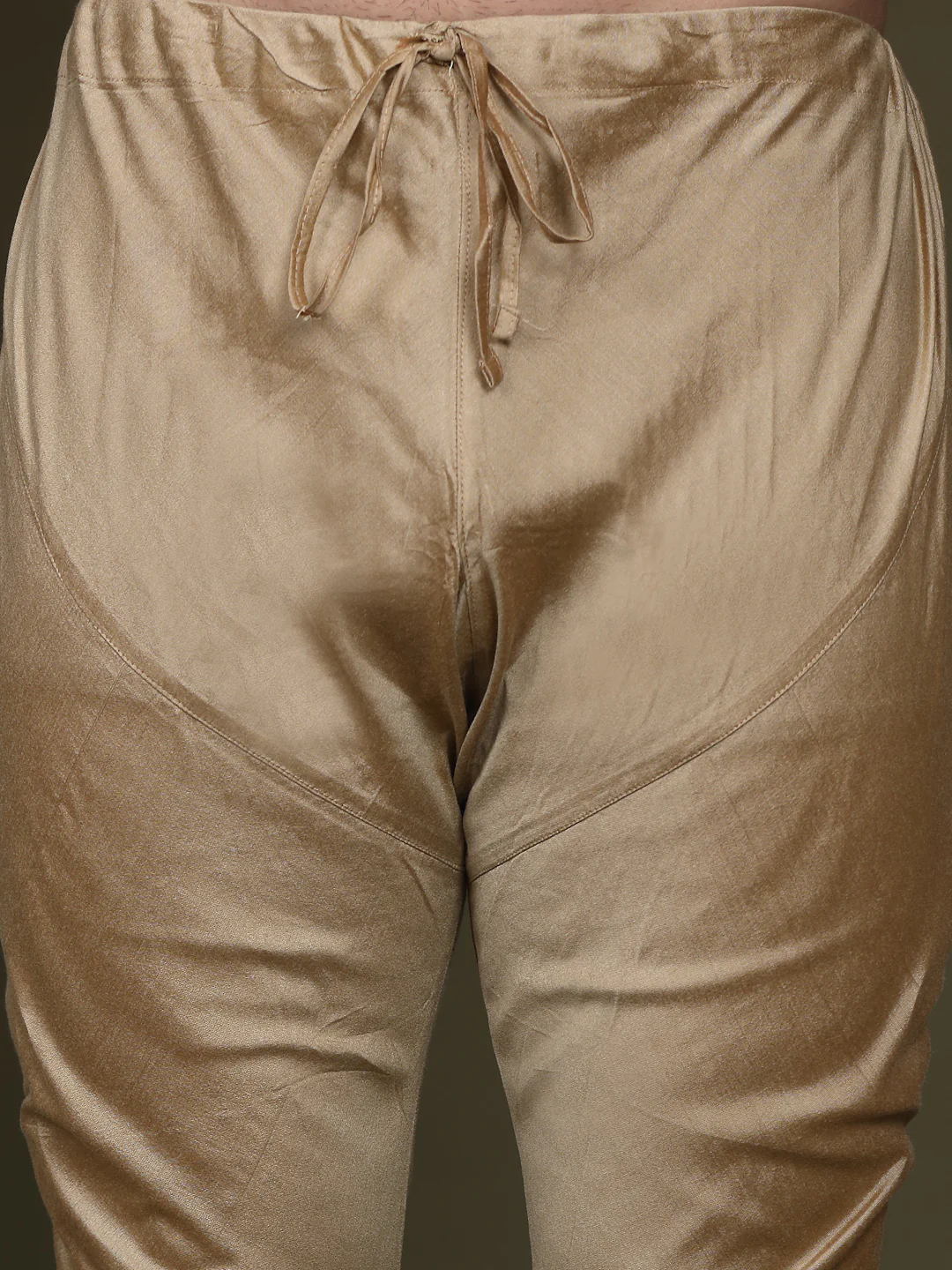 Men Cream Kurta Jacket Set - Image 7
