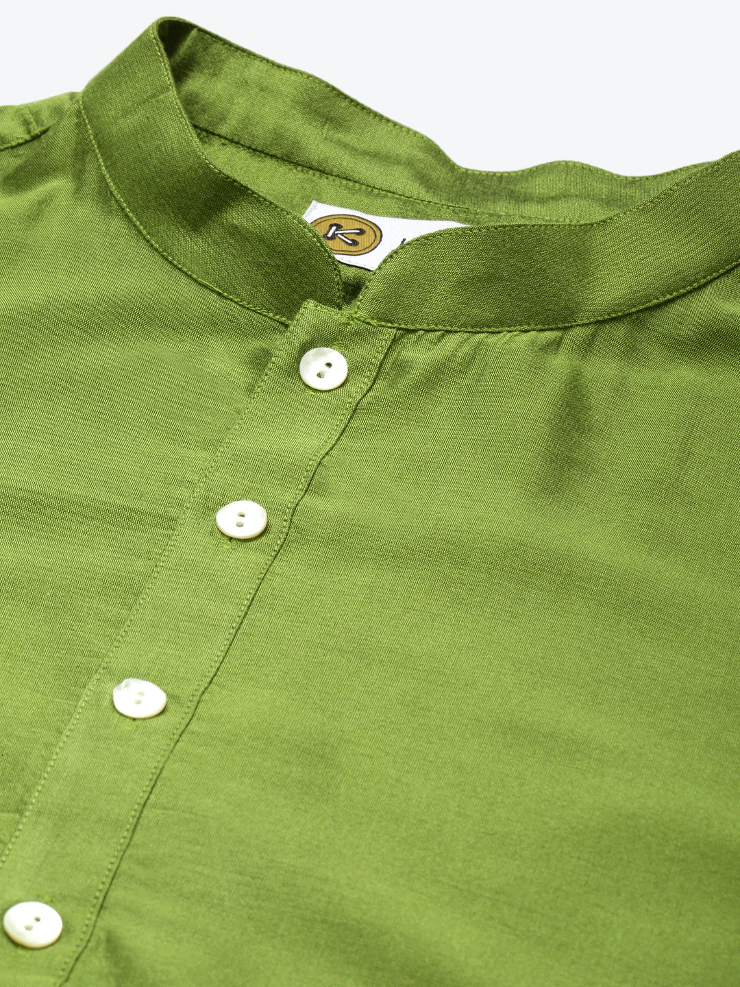 Men's Gold Indowestern Set With Kurta and Churidar - Image 5
