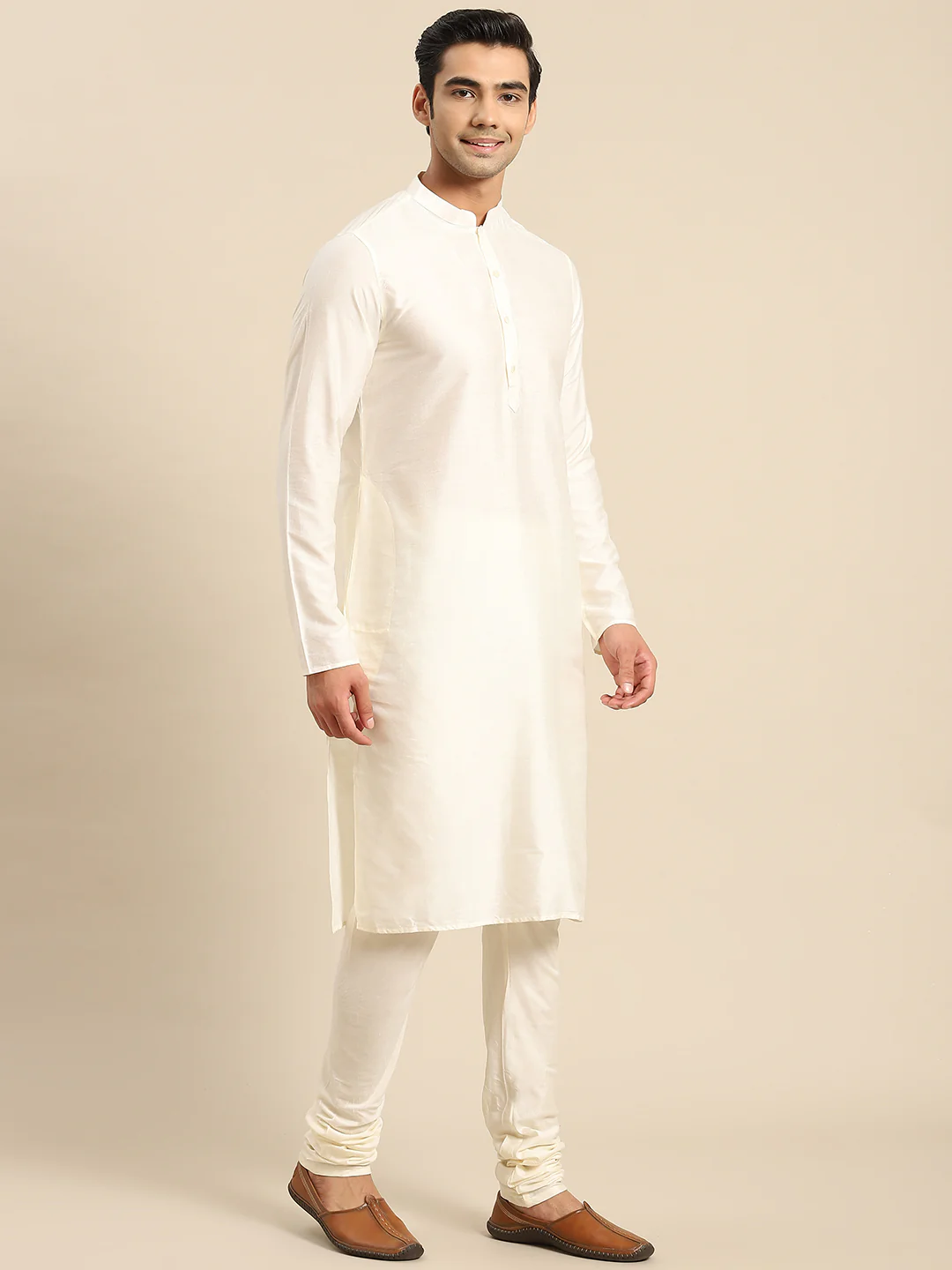 Kisah Men Maroon Kurta Jacket Set - Image 7