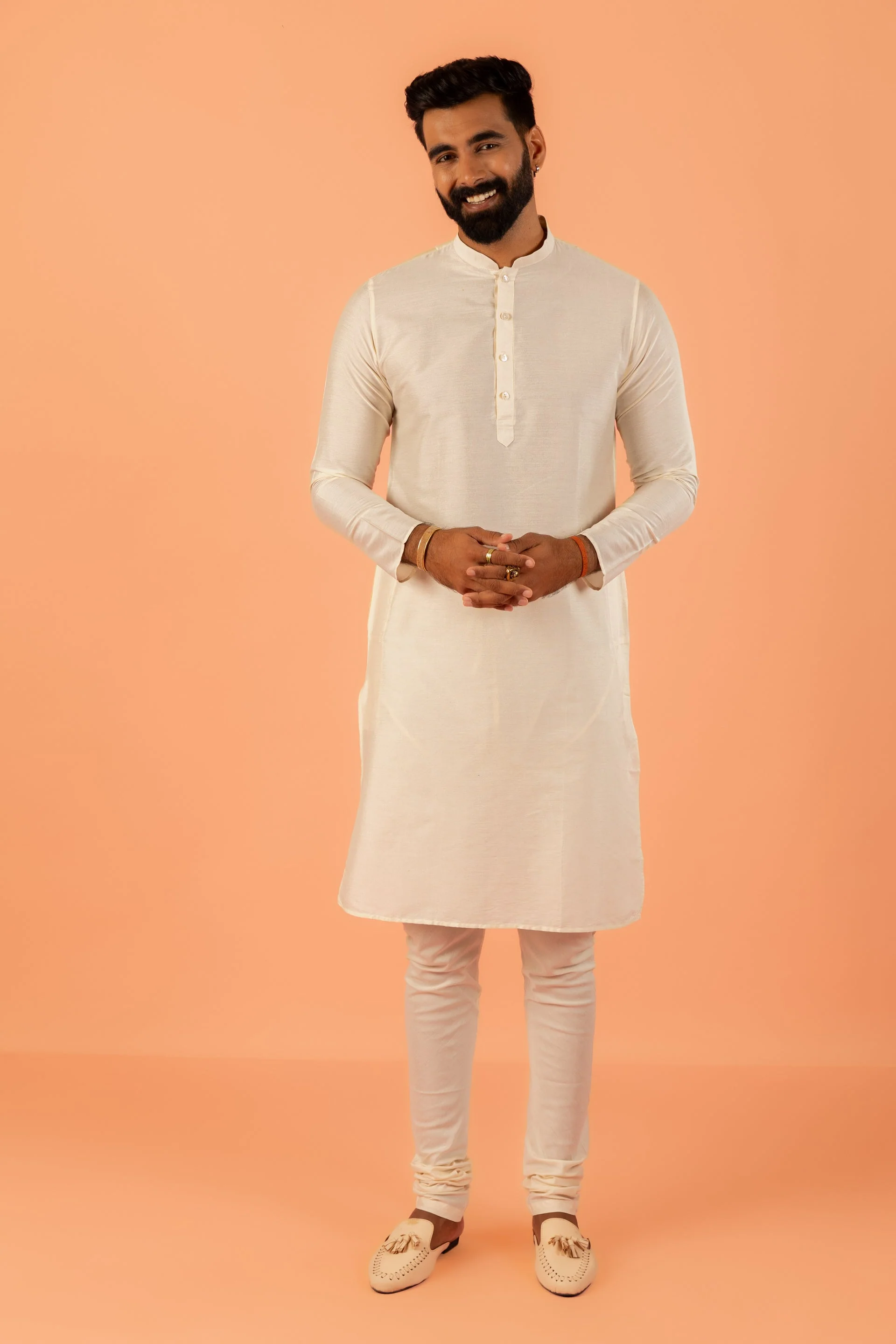 Light Blue Silk Blend Jacquard Sherwani Set - Image 22