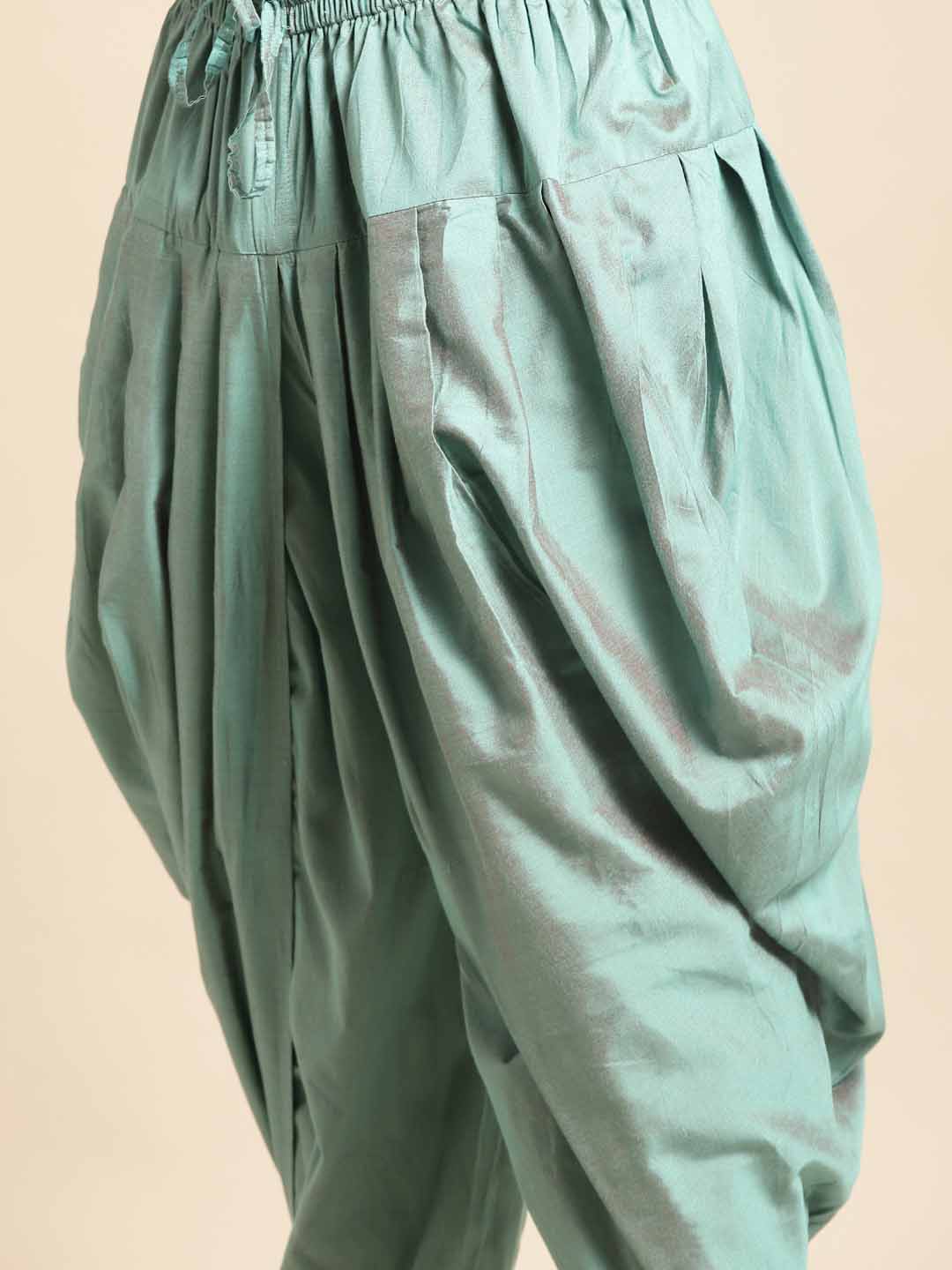 Men's Cream Indowestern Set With Kurta and Dhoti - Image 6