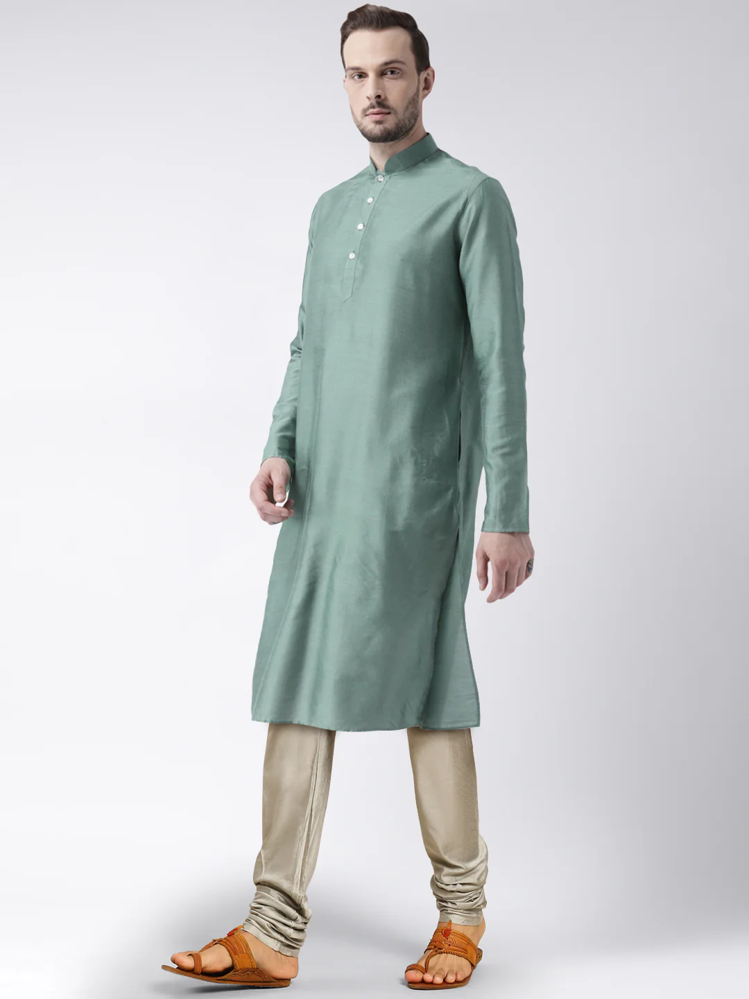 Men's Olive Green Kurta