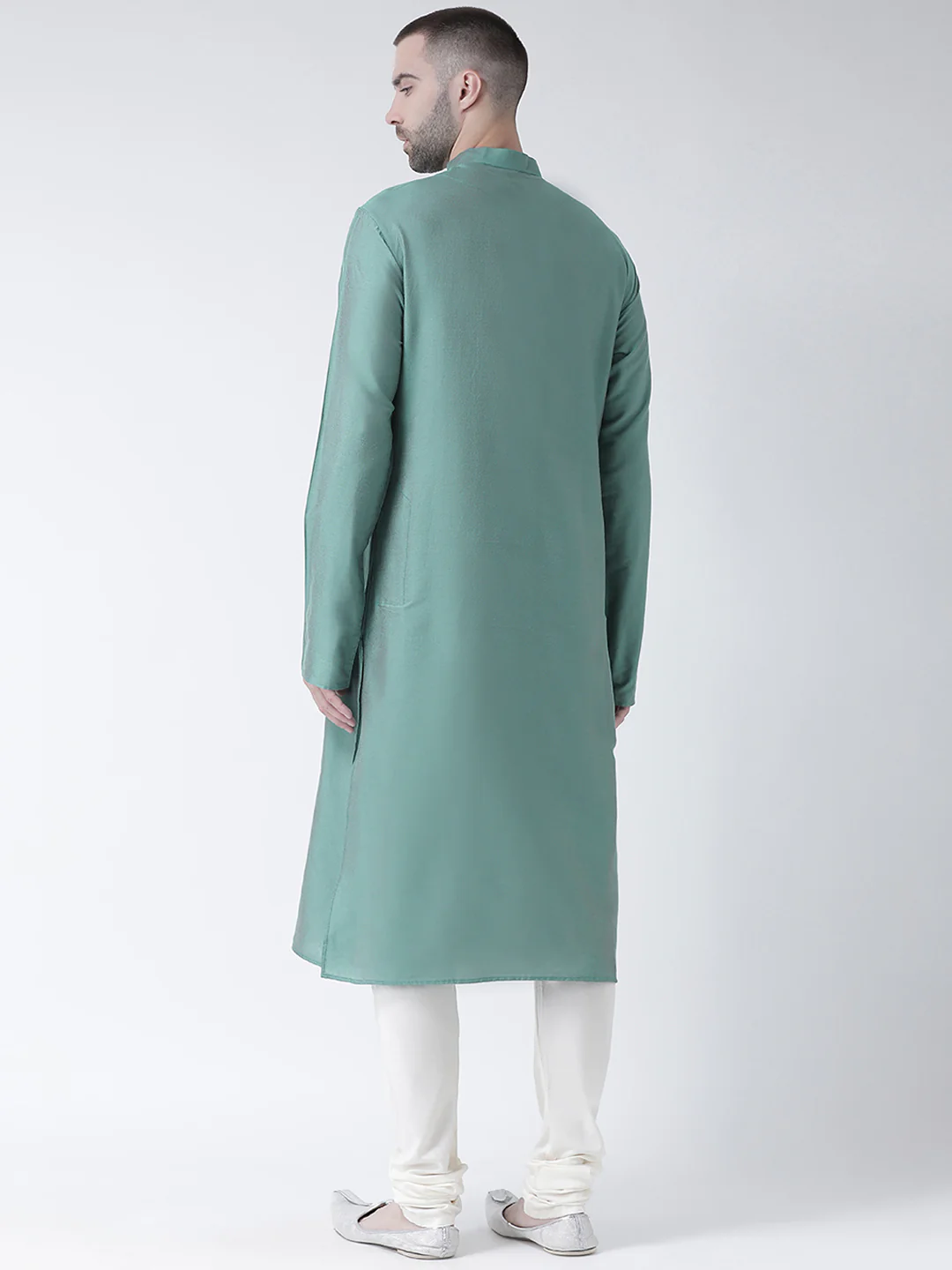 Men's Peacock Green Kurta - Image 3