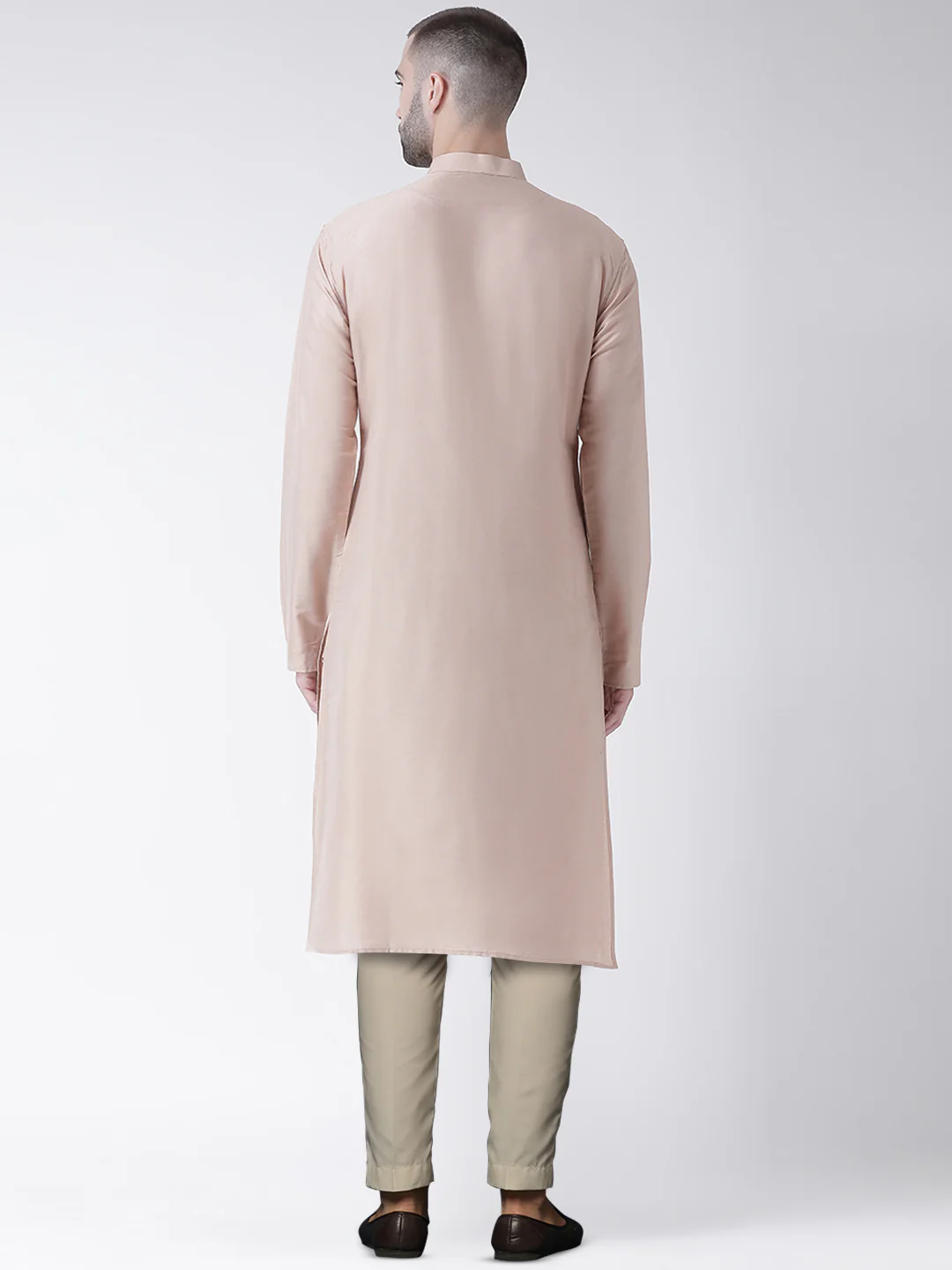 Men's Nude Kurta Trousers Set - Image 3