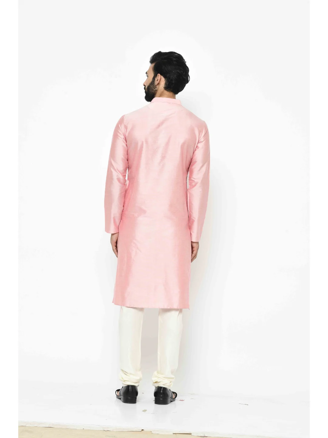 Men's Light Pink Kurta - Image 4