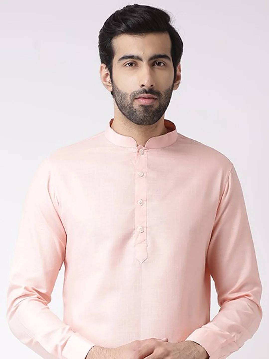 Men's Light Pink Kurta - Image 5