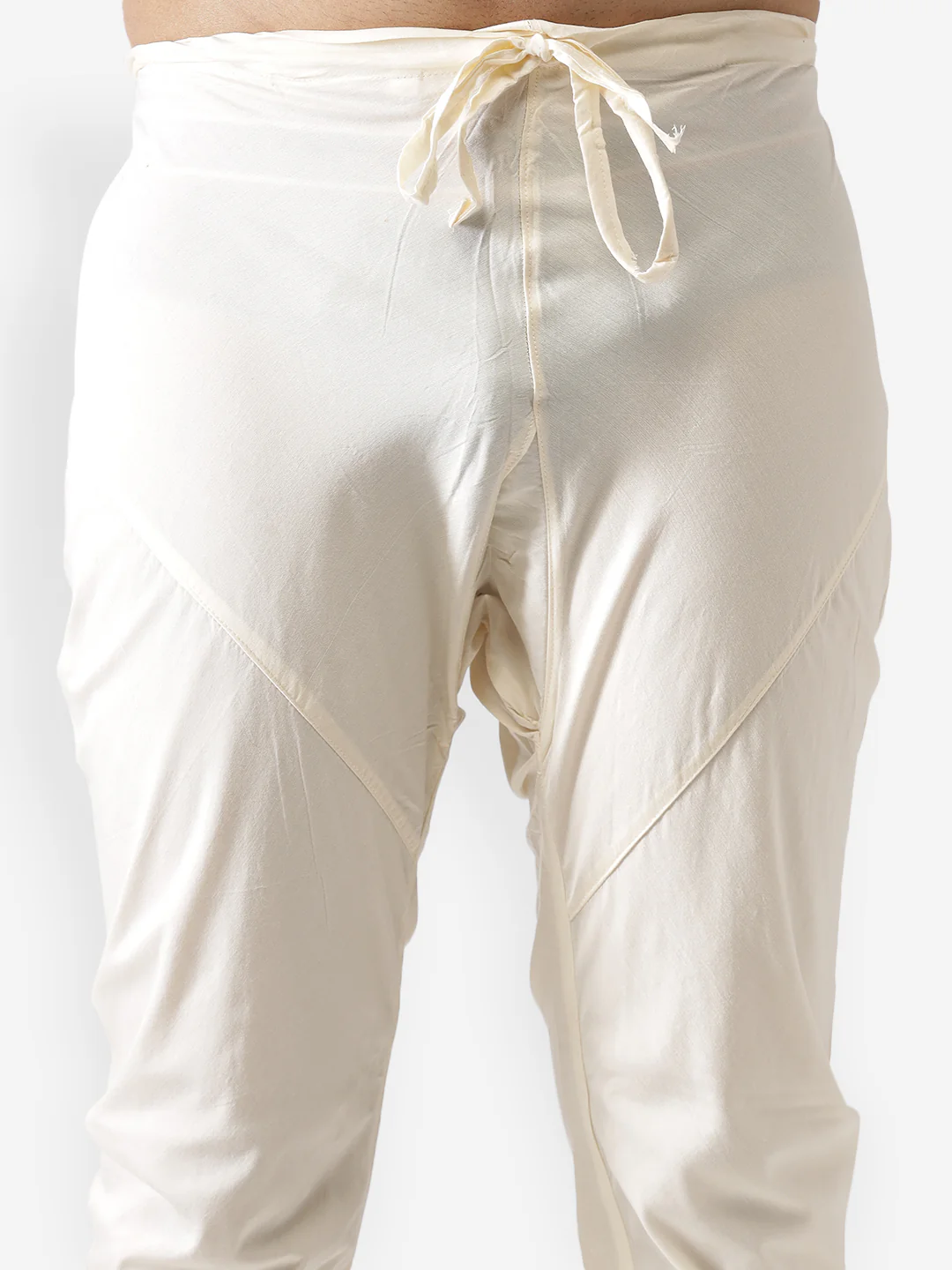 Men's Off White Kurta Churidar Set - Image 5