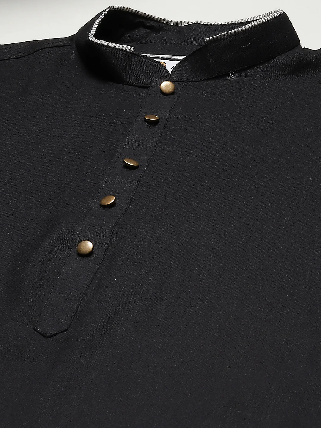 Kisah Men Black Kurta (Set of 1) - Image 5
