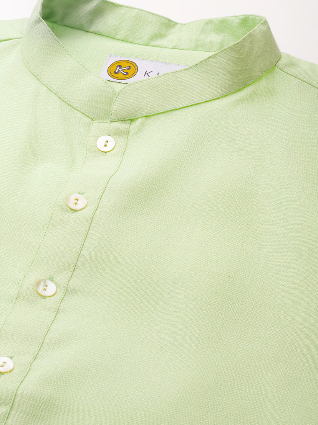 Kisah men Green kurta jacket set - Image 5