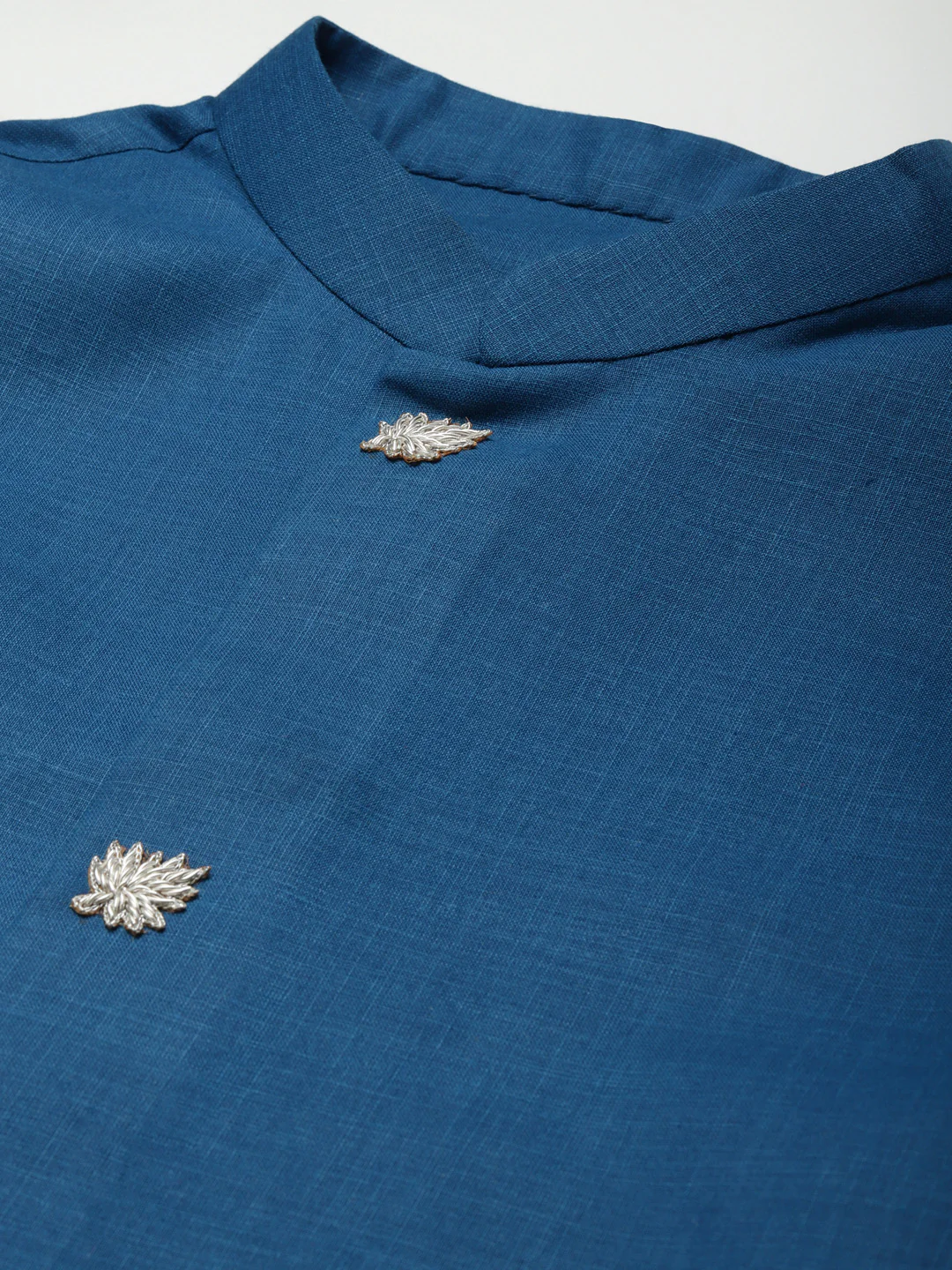 Kisah men Turquoise Blue kurta jacket set - Image 2