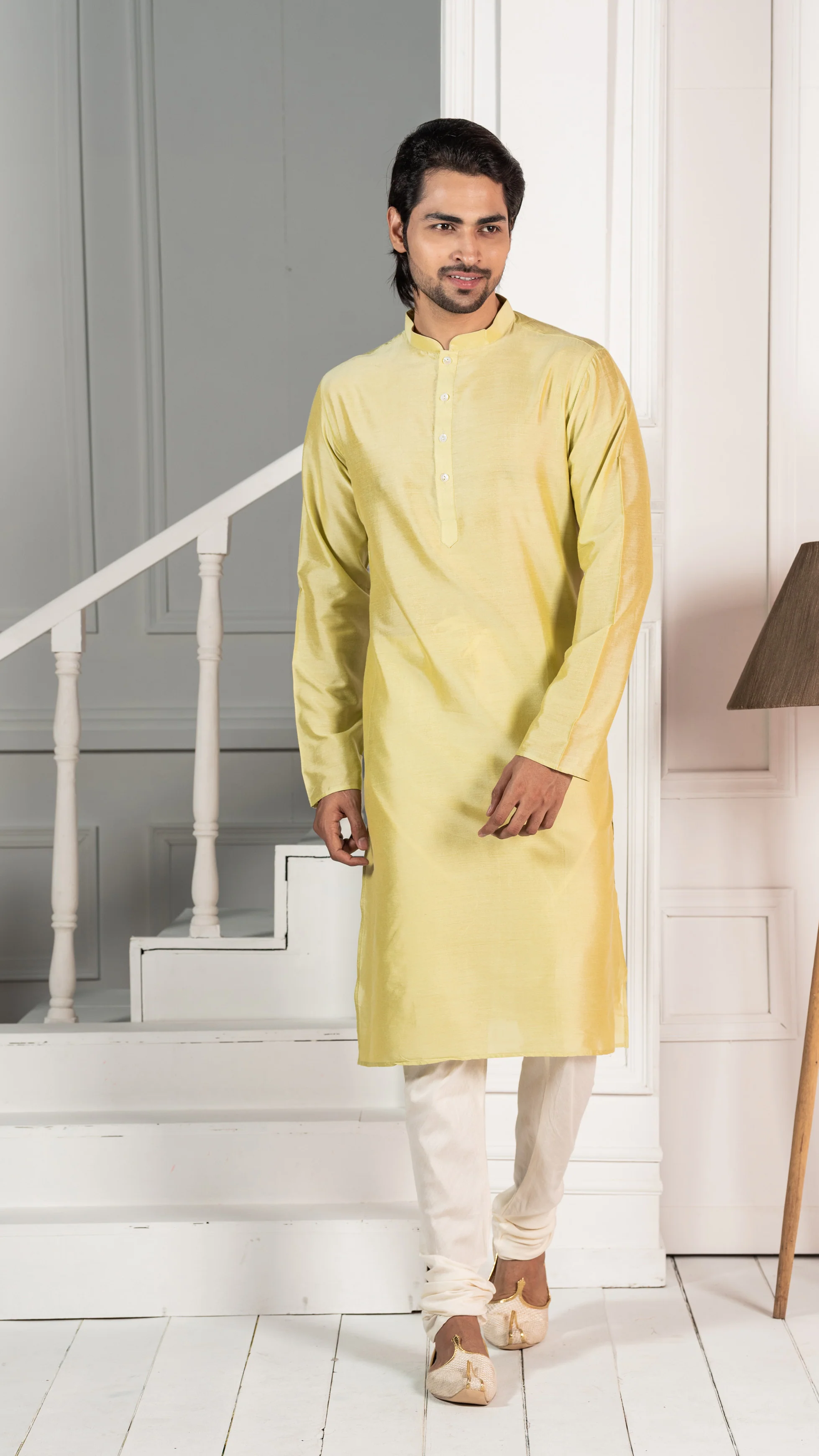Men Green Kurta - Image 3