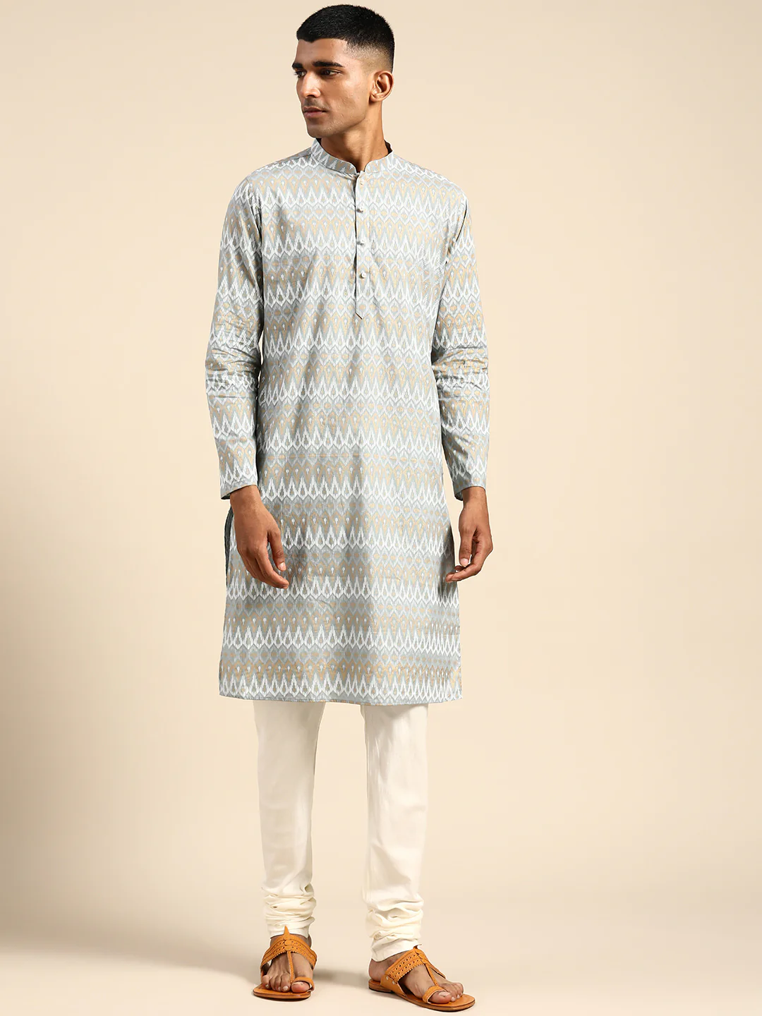 Kisah Men Blue Kurta Set - Image 7