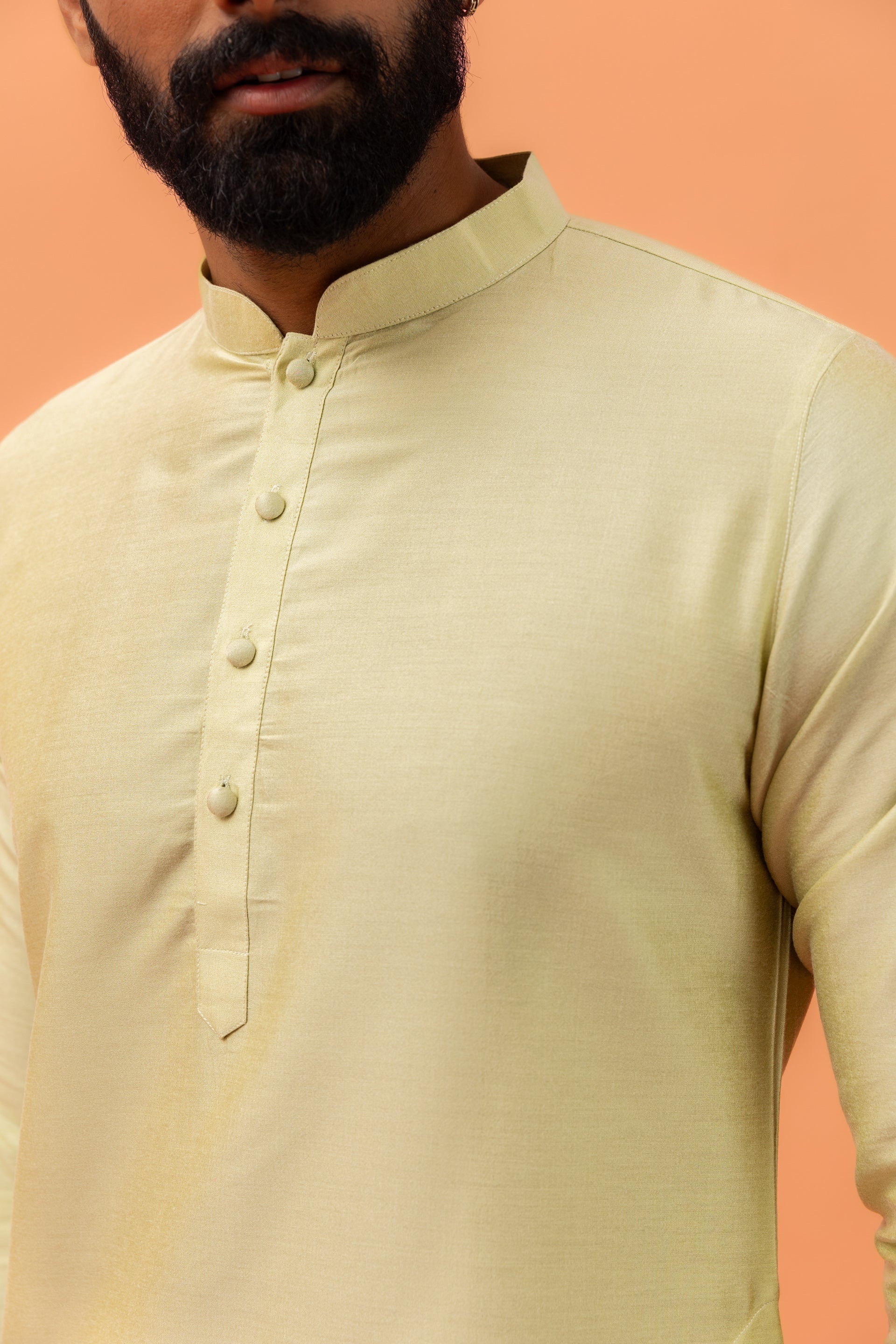 Men Green Kurta - Image 5