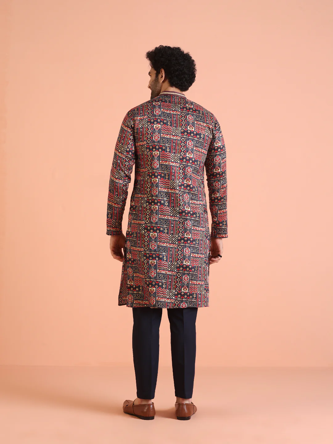 Multicolor Printed Kurta Trouser Set - Image 4