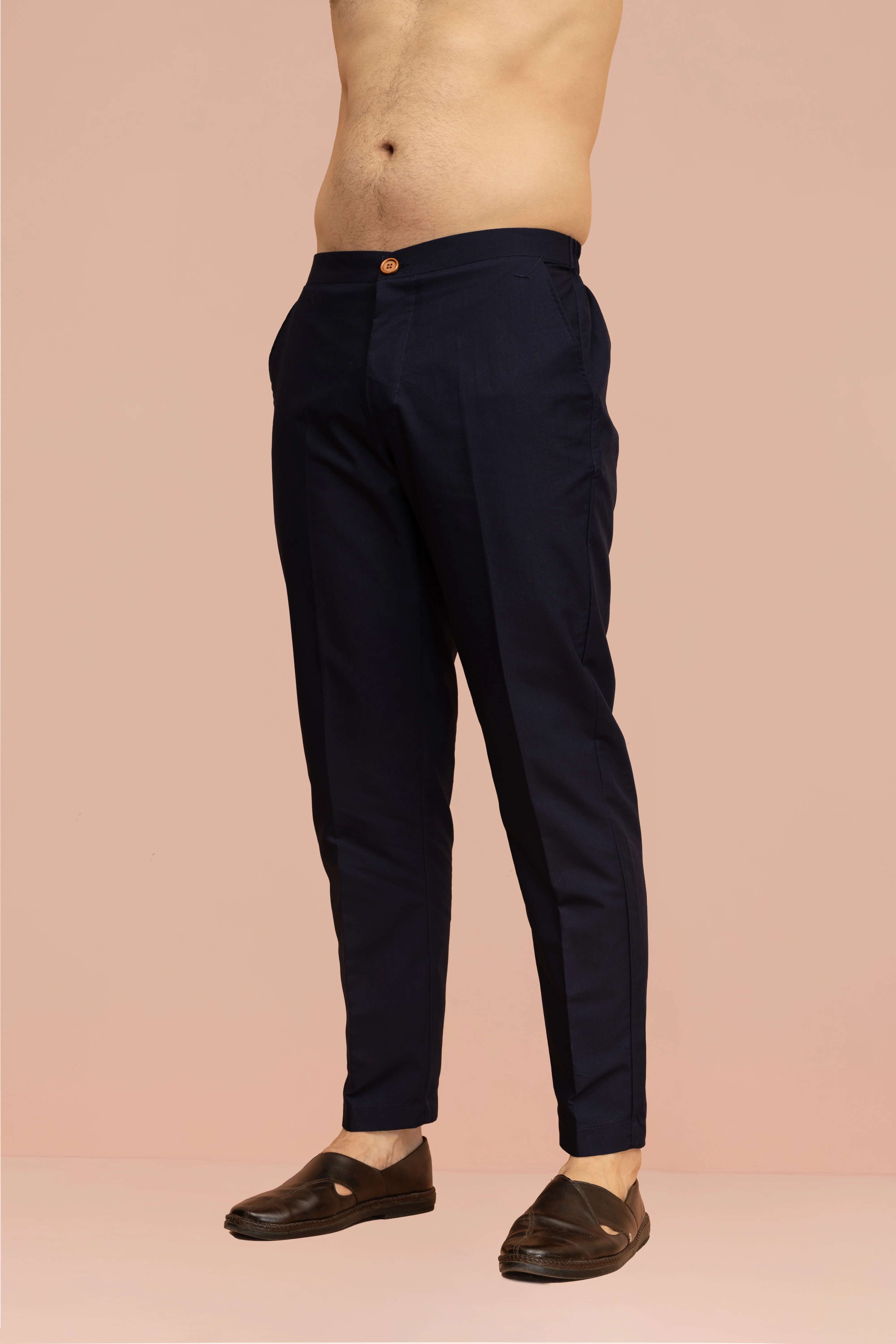 Men Purple & Wine Textured Indowestern Trouser Set - Image 6