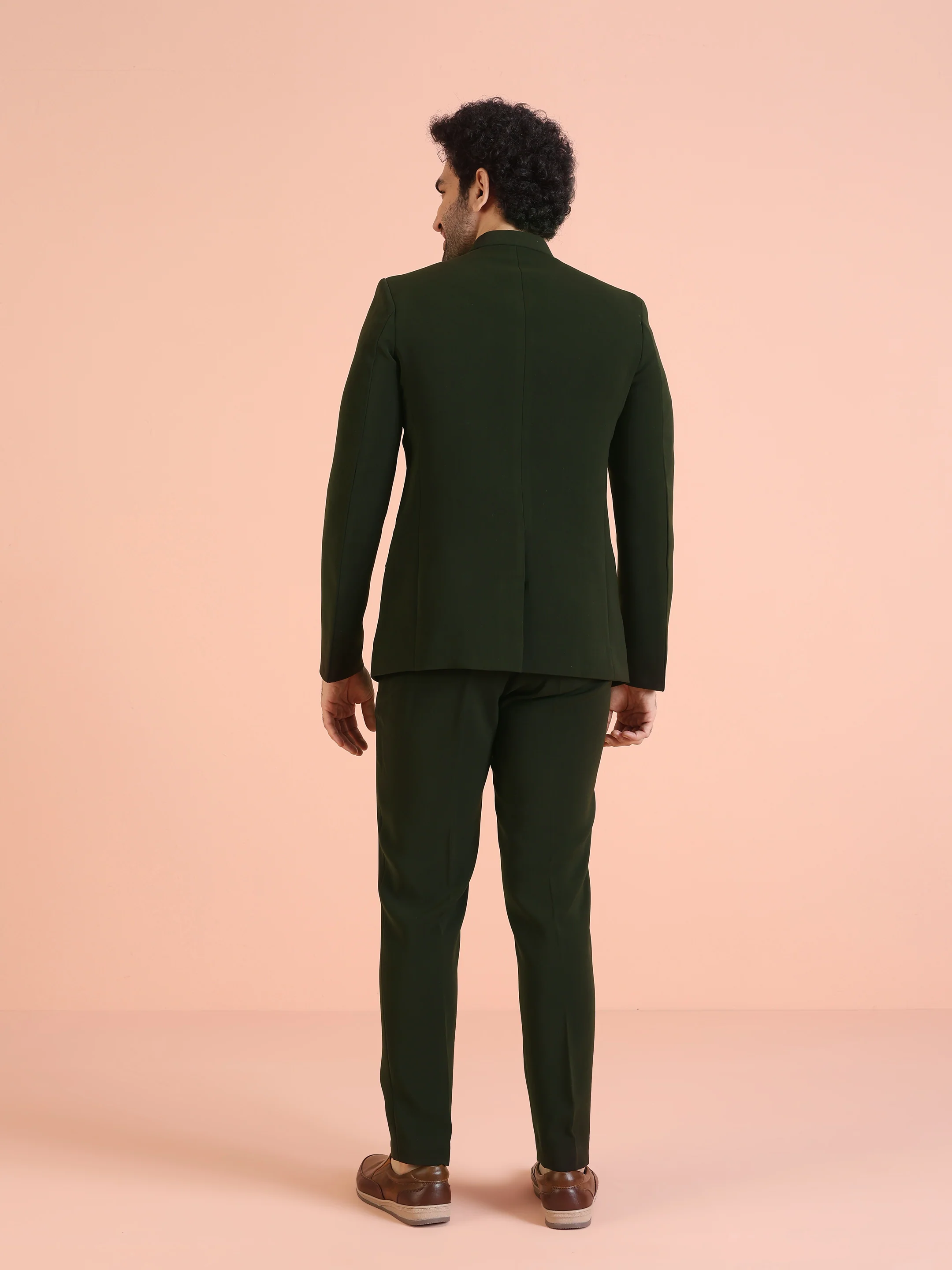 Olive Green Bandhgala Set - Image 4