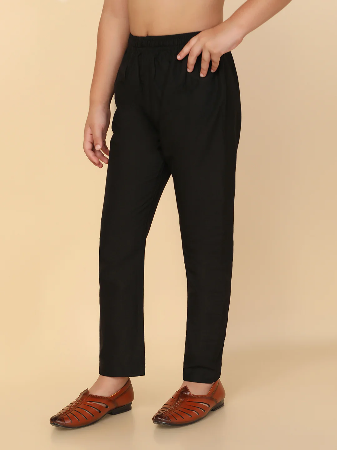 Boys Black Cotton Blend Pyjama - Image 3