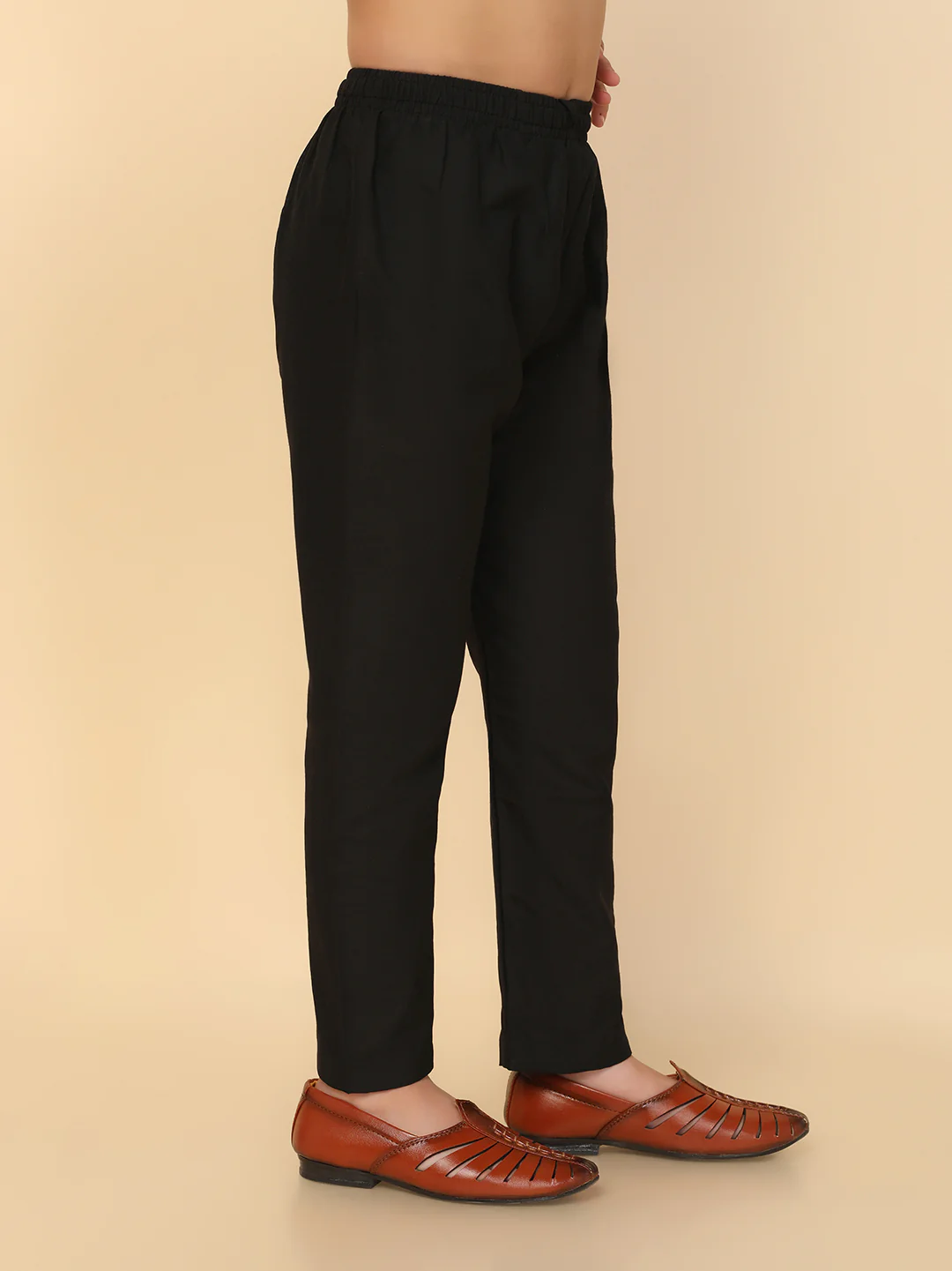 Boys Black Cotton Blend Pyjama - Image 4