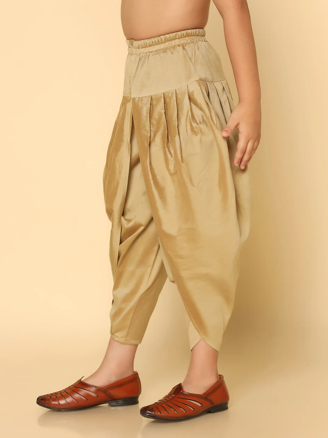 Boy's Gold Dhoti - Image 2