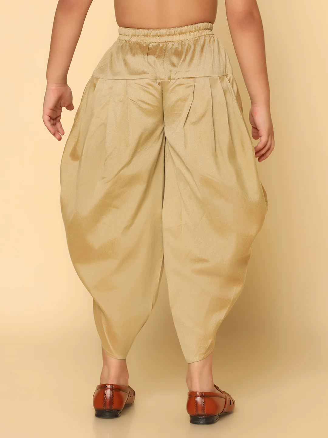 Boy's Gold Dhoti - Image 4