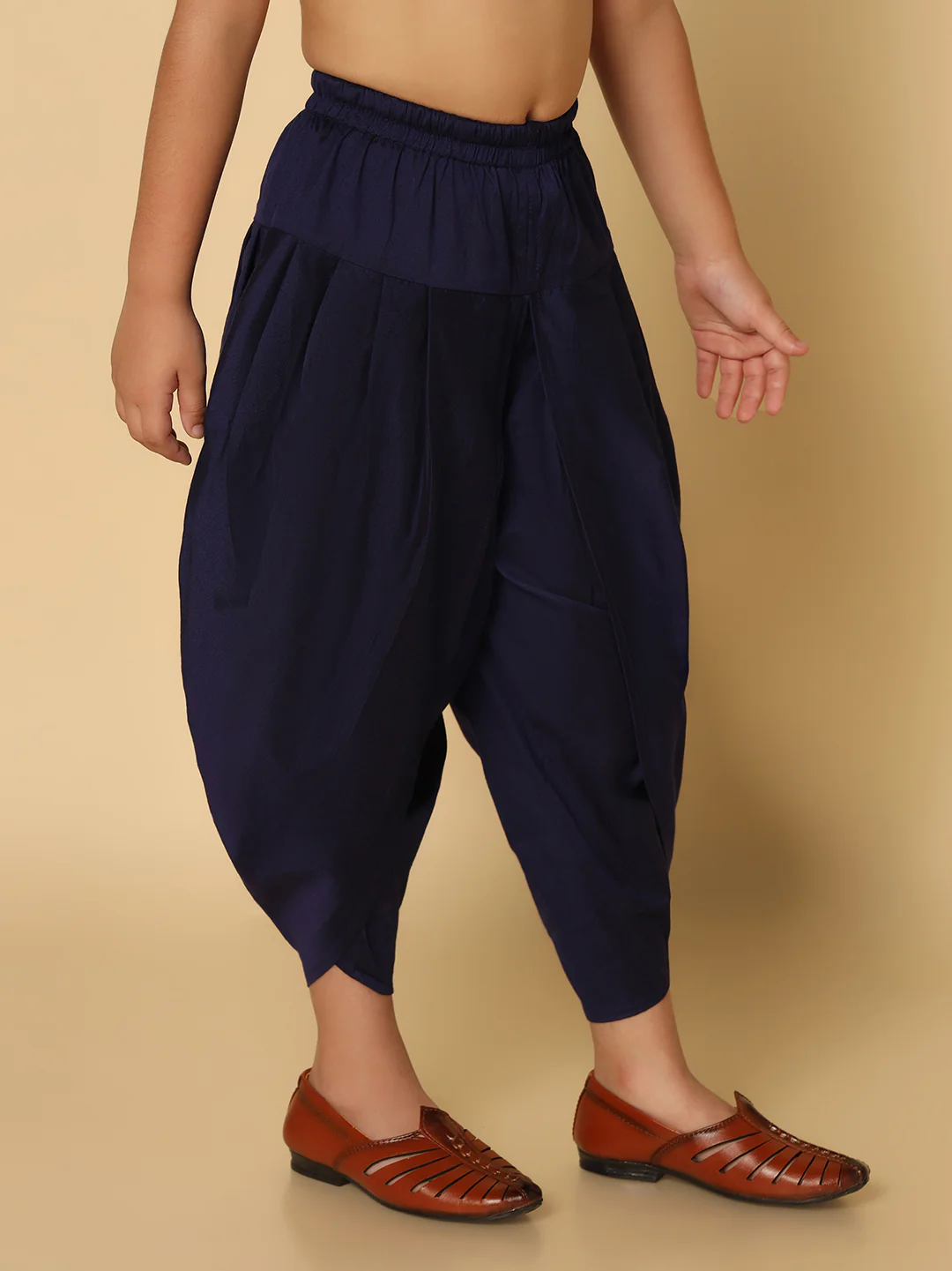Boy's Navy Blue Dhoti - Image 3