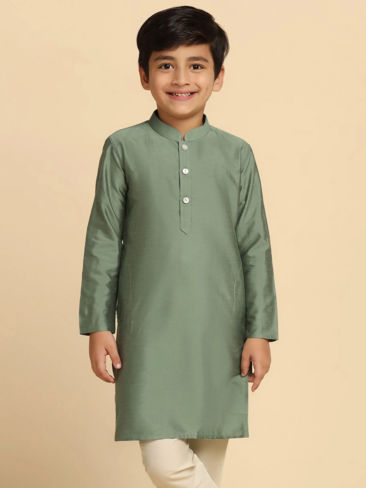 Boy's Green Kurta
