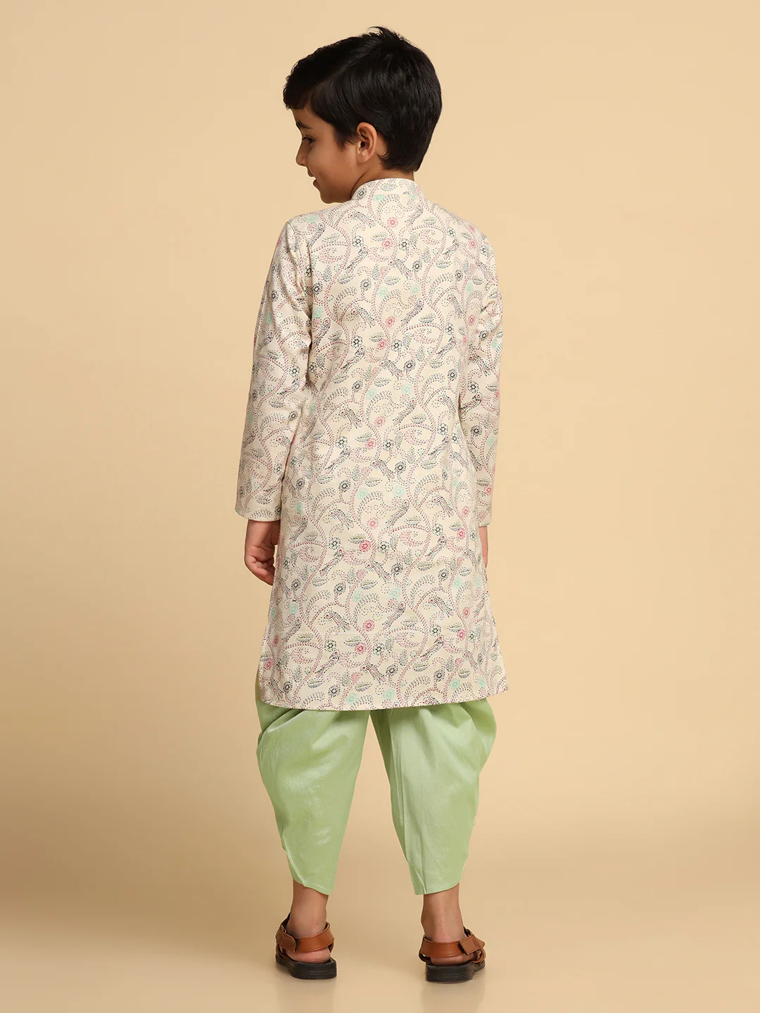 Boy's Multi kurta Dhoti Set - Image 4