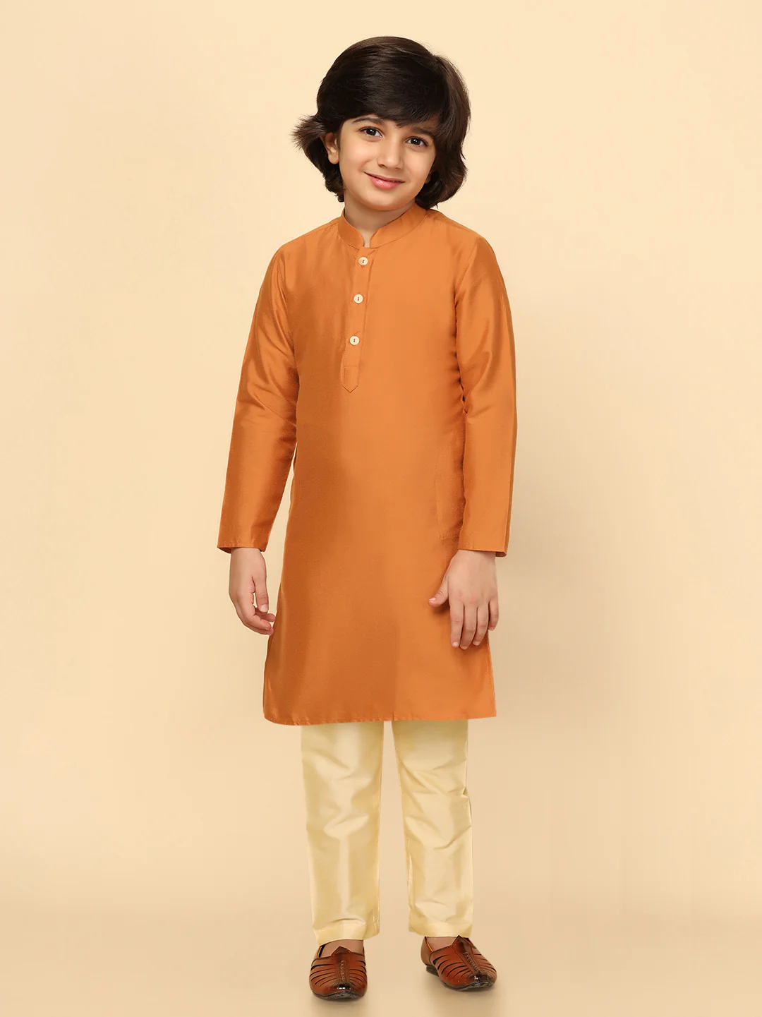 Boys Multi Kurta Jacket Pyjama Set - Image 5