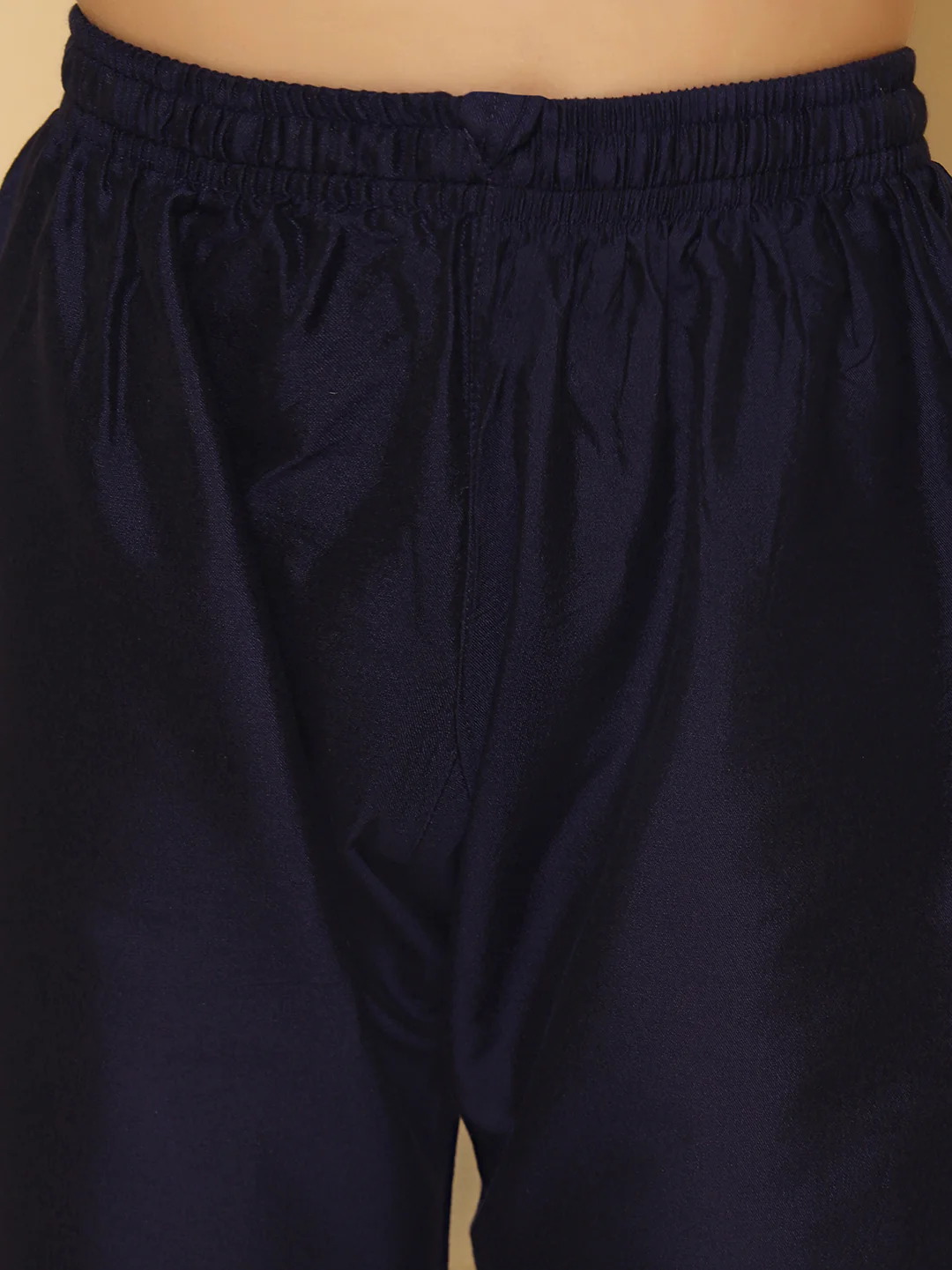 Kisah Boys Navy Blue Kurta Pyjama Set - Image 6