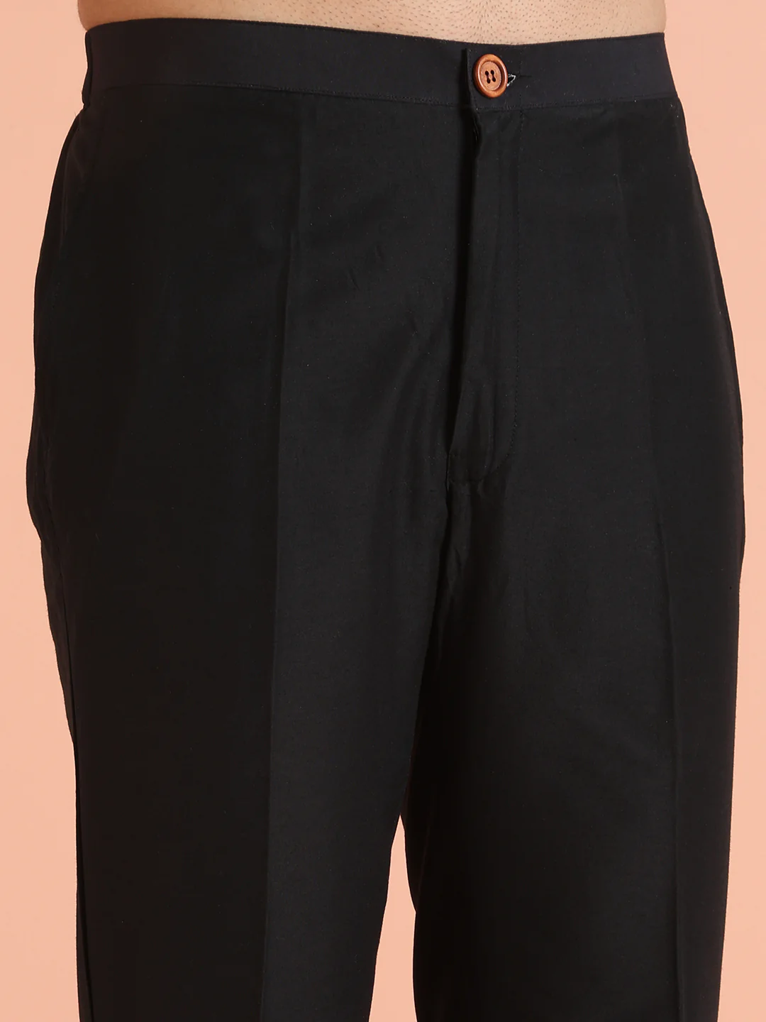 Men Black Kurta Trouser Set - Image 7