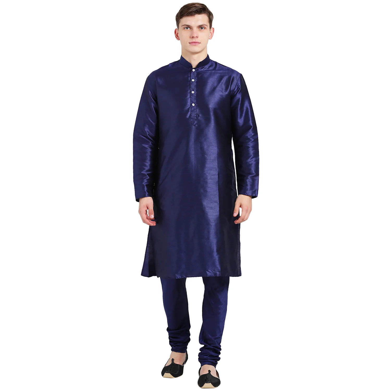 Navy Blue Kurta Churidar Set