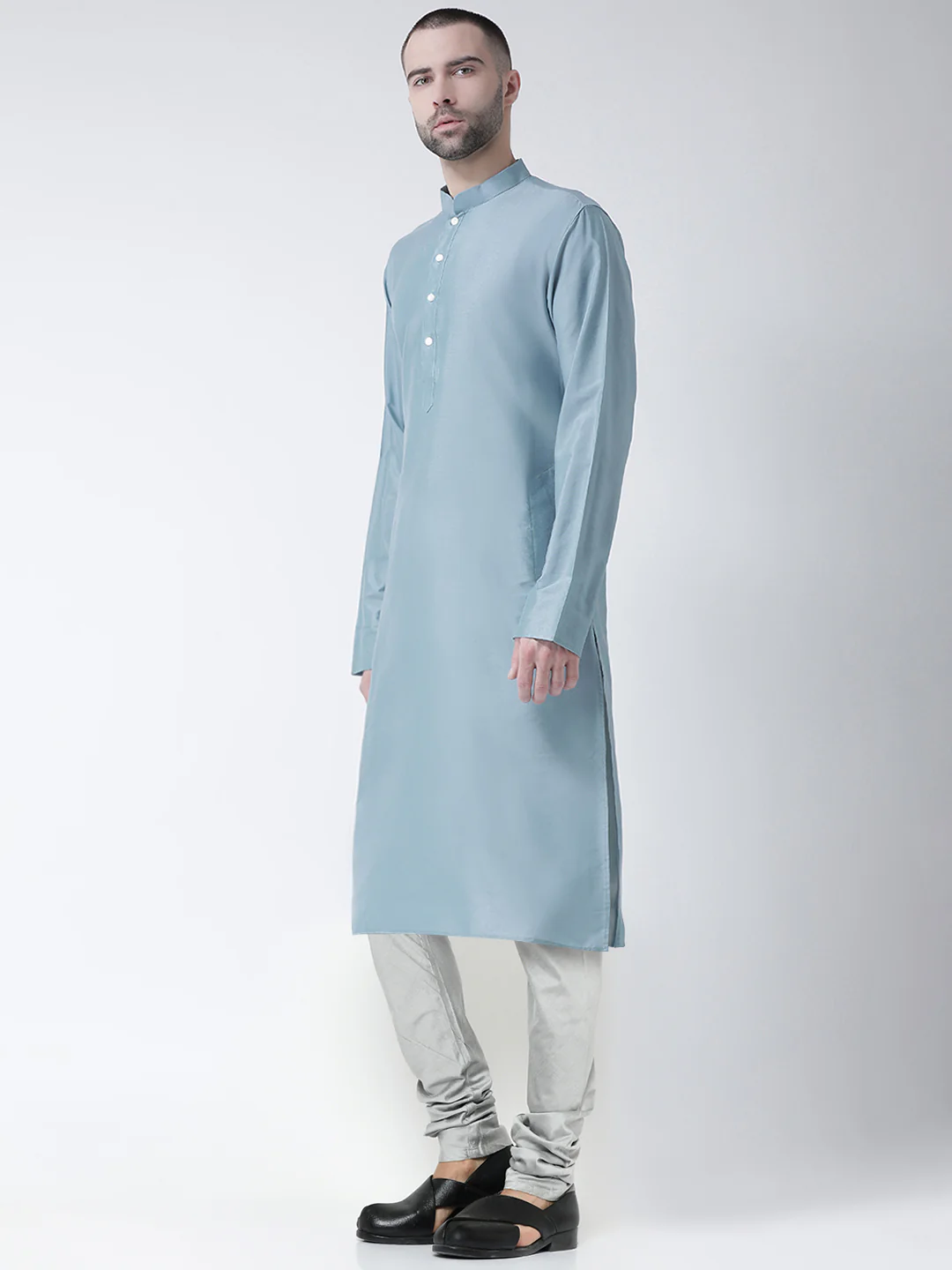 Kisah Men Blue Kurta Churidar Set - Image 2