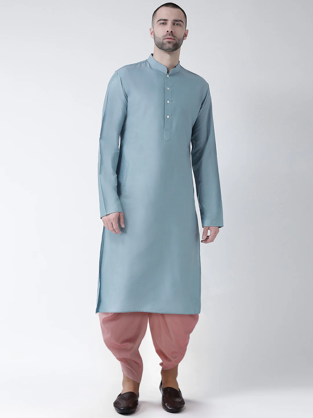 Kisah Men Blue Kurta Dhoti Set