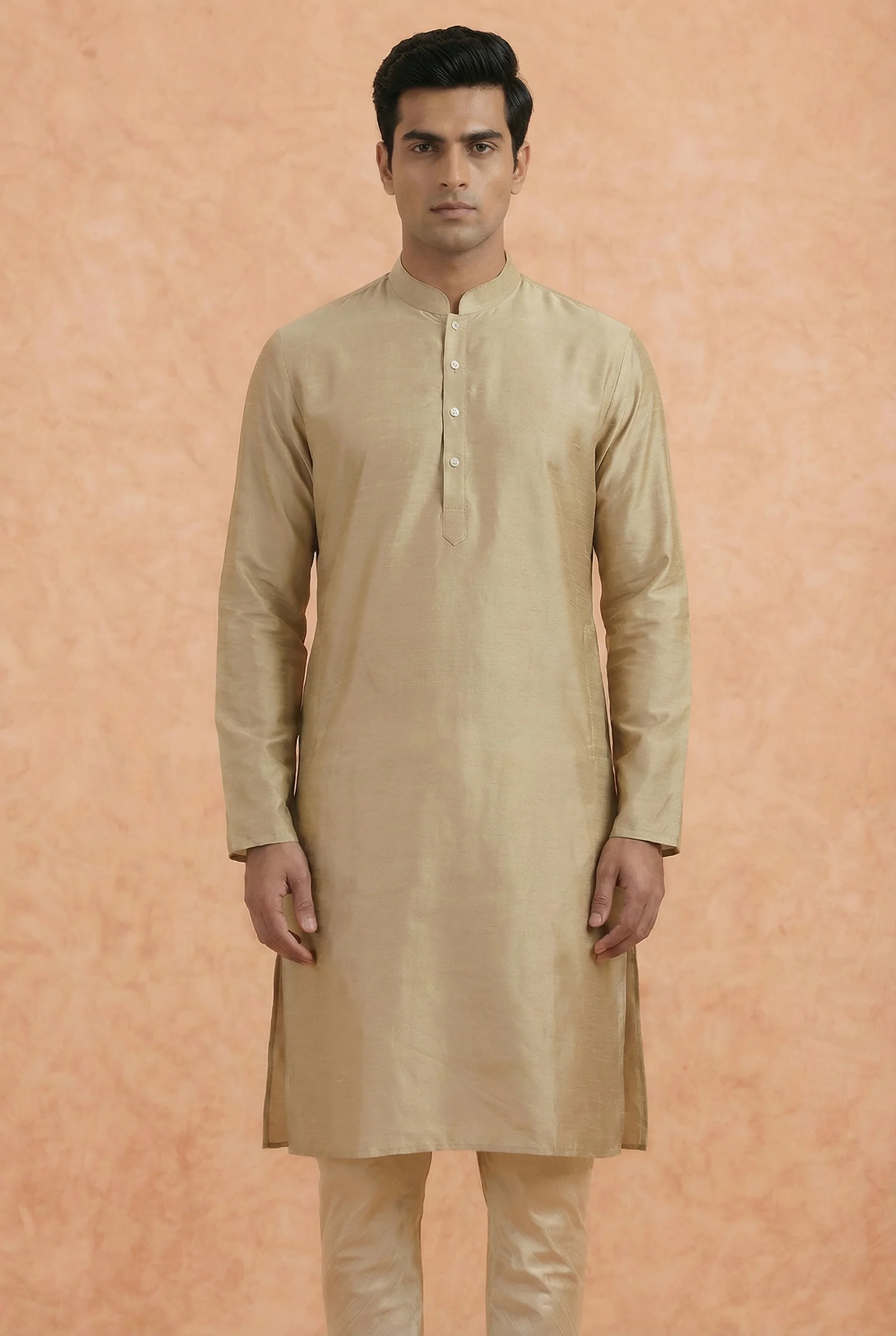 Men Brown Kurta