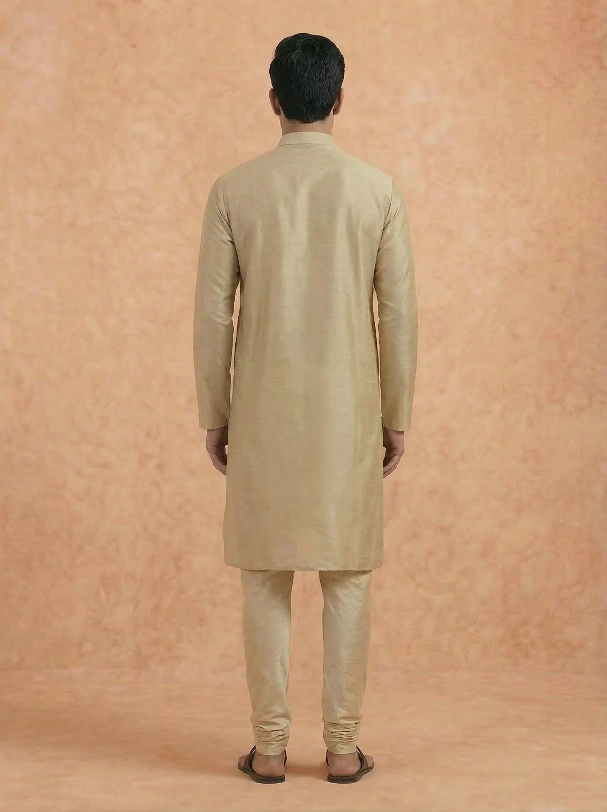 Men Brown Kurta - Image 4